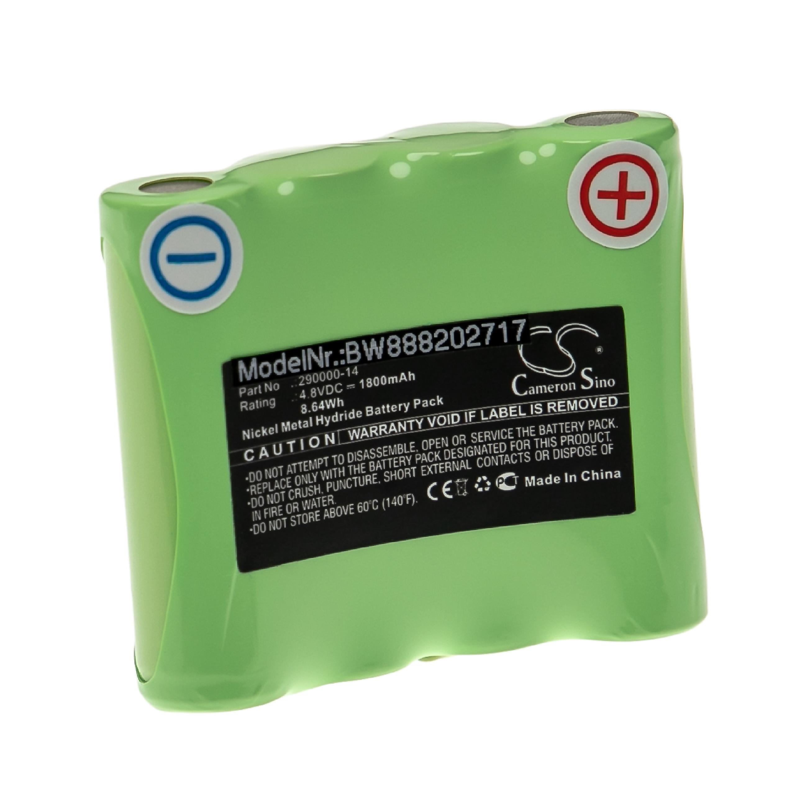 Batteria per dispositivo di misurazione sostituisce Rotationslaser 290000-14 - 1800mAh, 4,8V NiMH