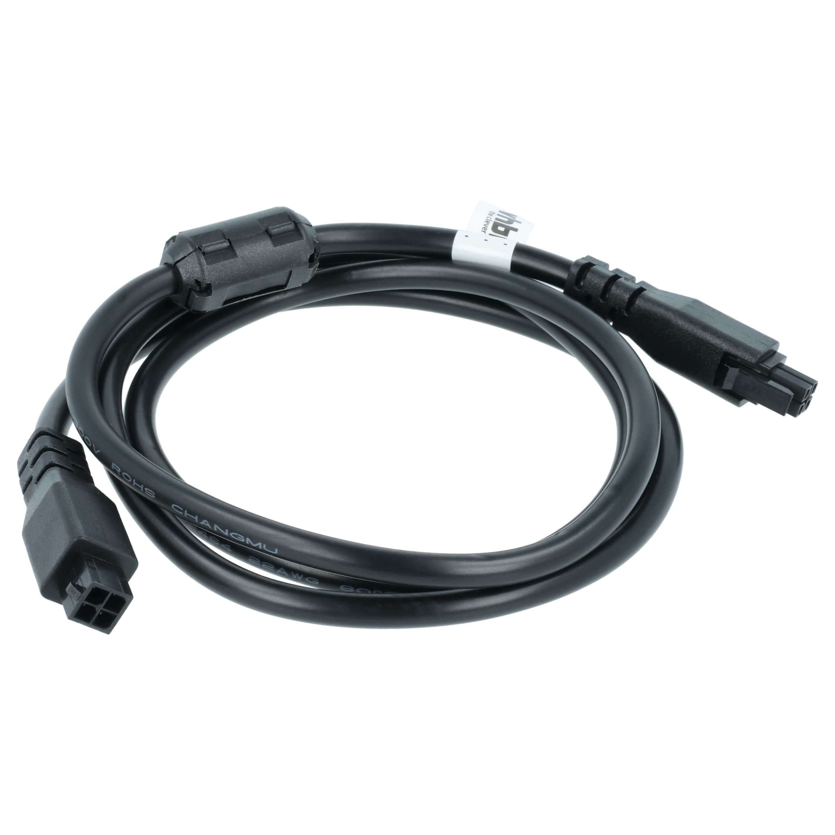 4-poliges AMS Kabel passend für Anycubic, Bambu Lab ACE 3D-Drucker u.a. - Buskabel mit EMI-Filter, 1 m, Schwar