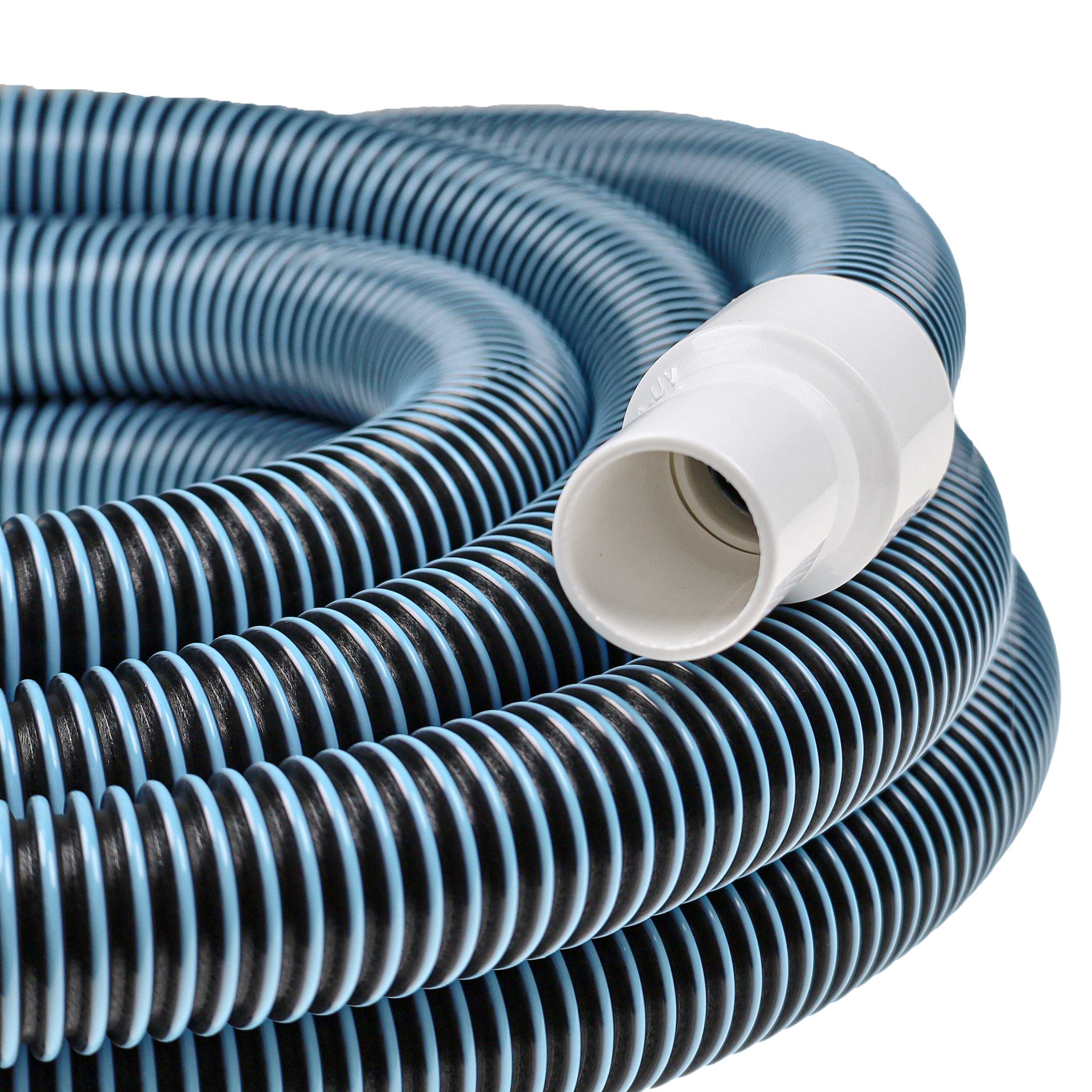 2x Pool Hose suitable for Skimmer, Pool Floor Vacuum Cleaner, Filter Unit - 7.6 m long, 32mm ⌀ Round Connector