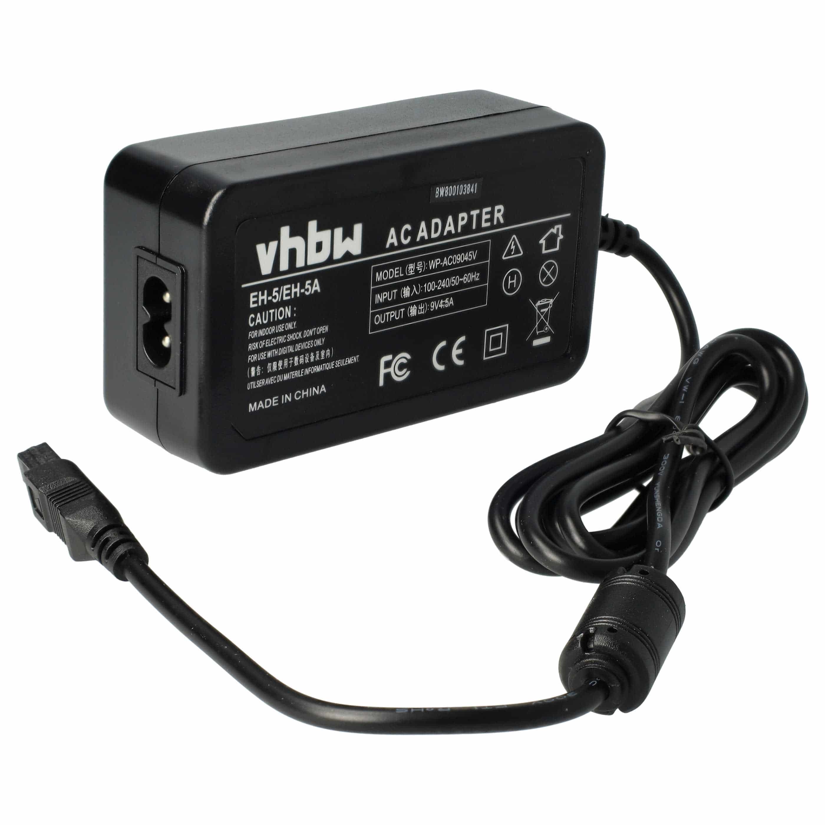 Power Supply replaces EH-5 for Camera + DC Coupler as Nikon - 2 m, 9 V 4.5 A