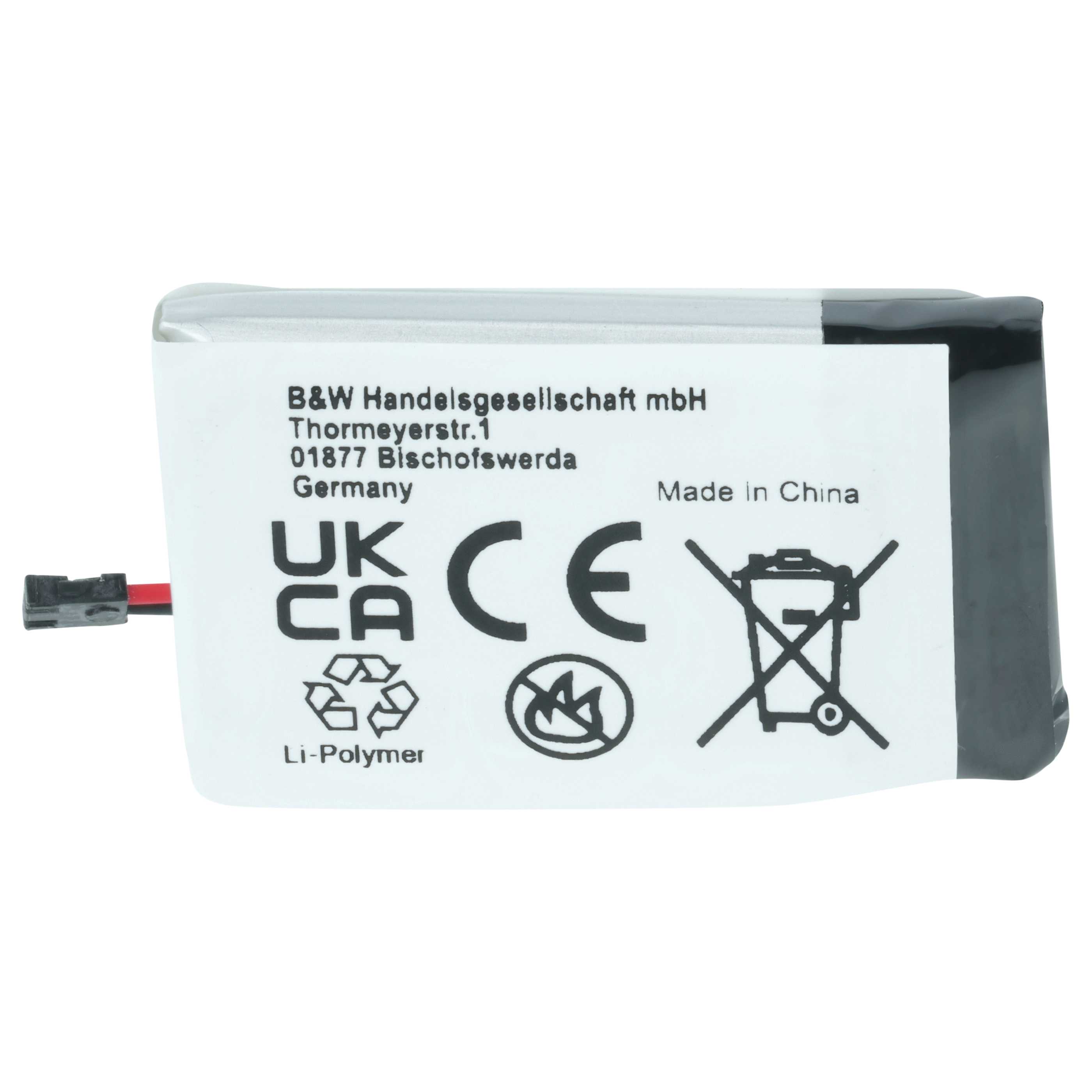Smartwatch Battery replaces Garmin 361-00076-00 - 250 mAh 3.7 V Li-polymer