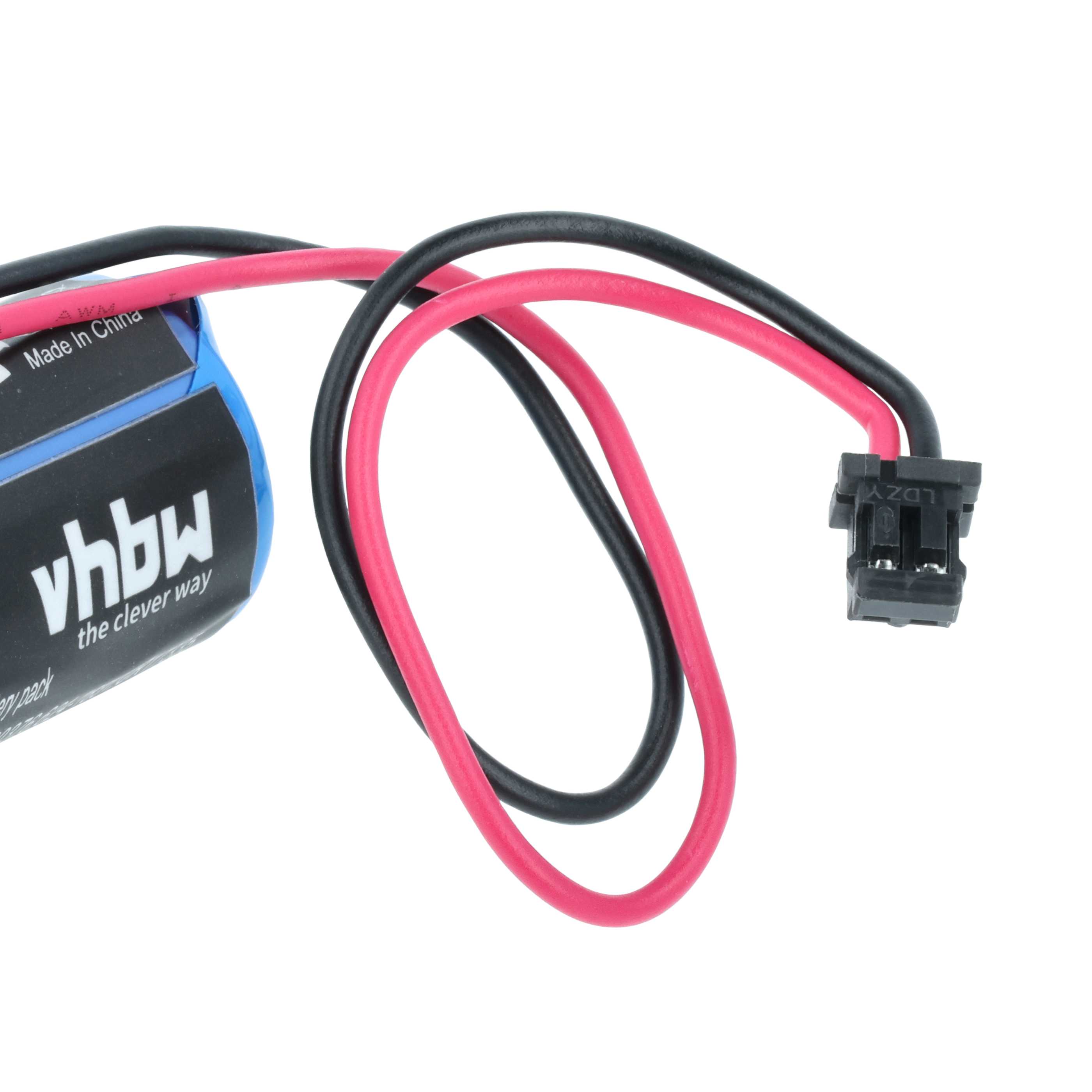 Batería reemplaza Mitsubishi Q6-BAT, BKO-C10811H03, 130376, 624-1831 para controlador (1700 mAh, 3 V, Li-MnO2)