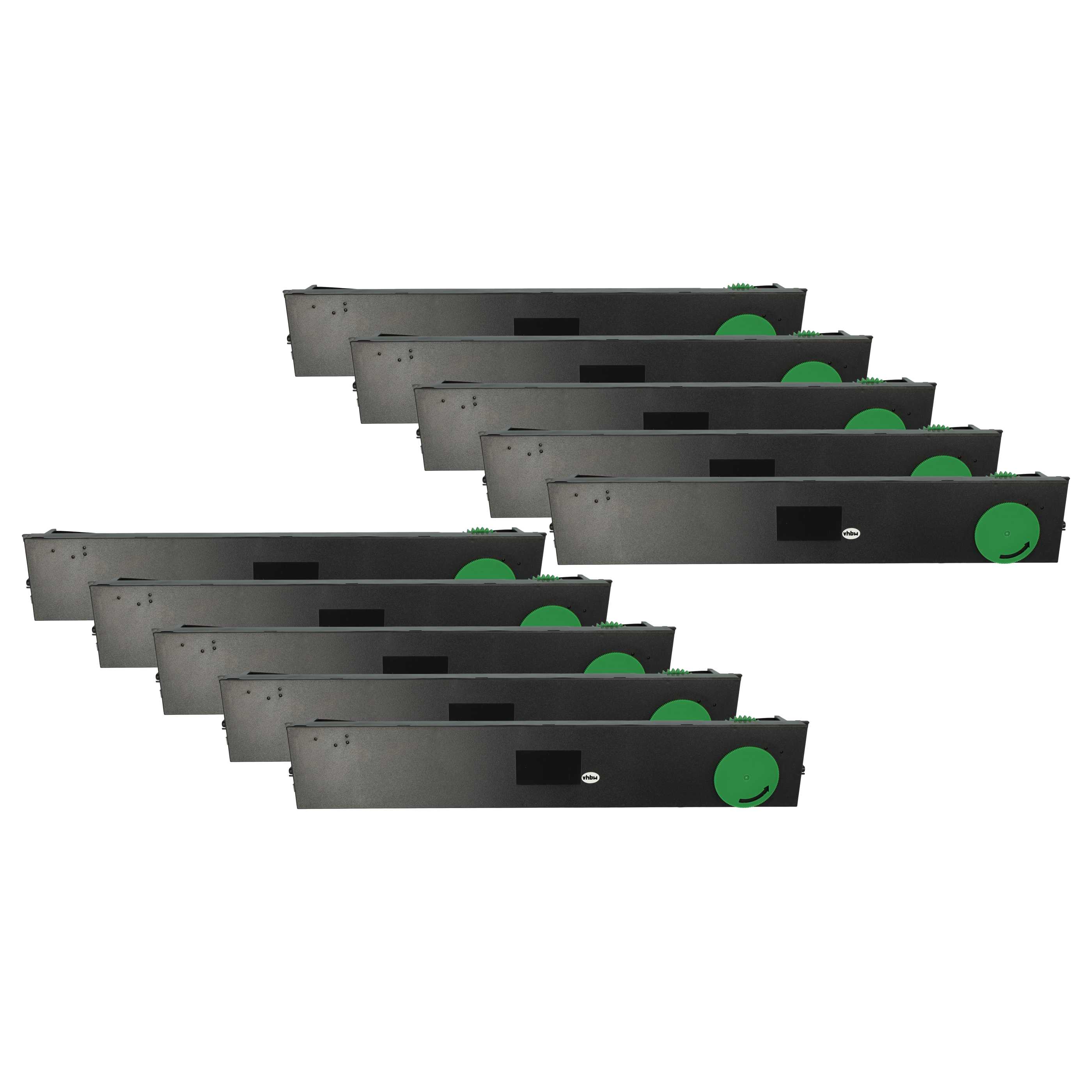 10x Ink Ribbon replaces Tally 397995 for Wincor-Nixdorf Dot Matrix, Receipt Printer etc. - Black