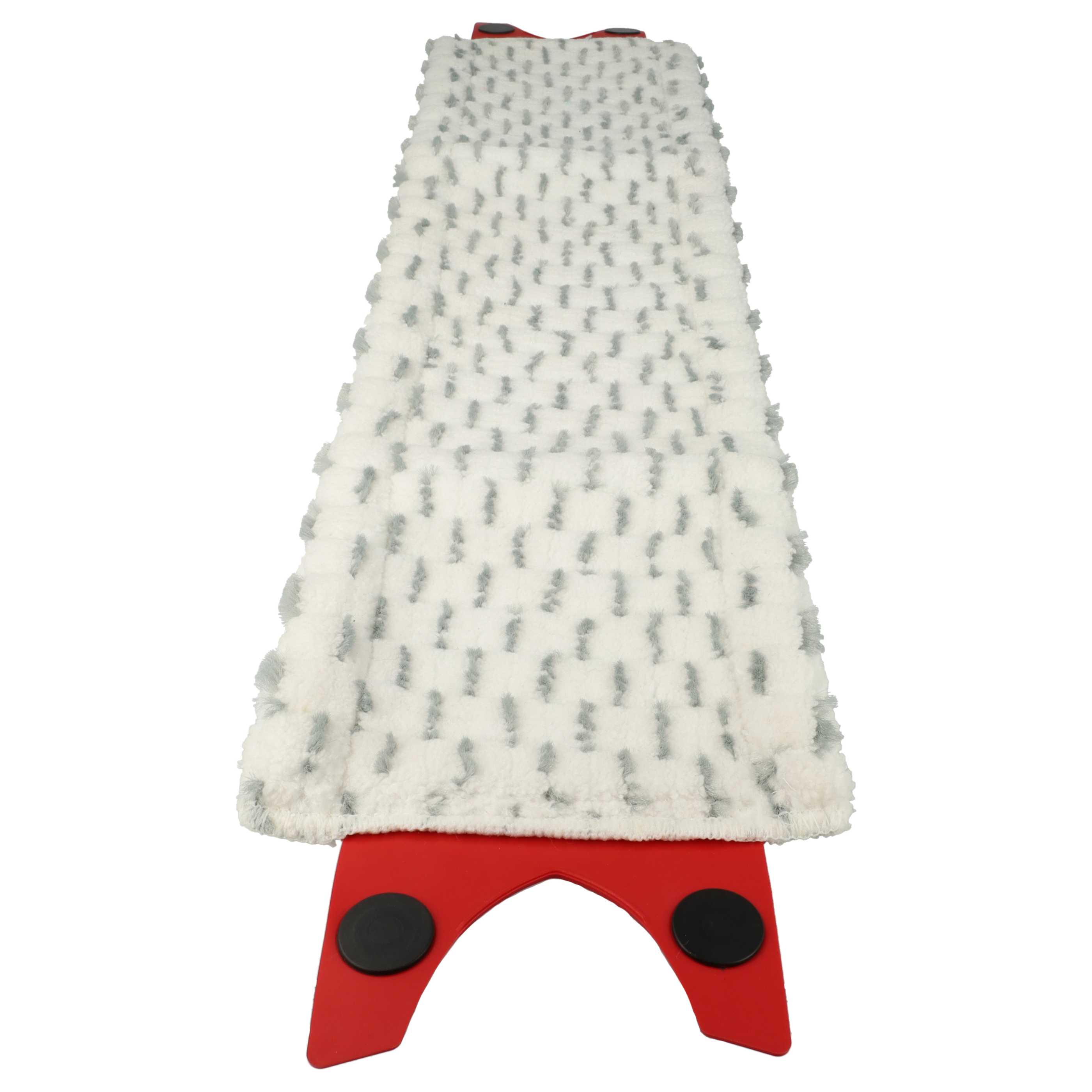 10x Lingette remplace Vileda 161036 pour balais serpillère Vileda - microfibre, blanc, gris, rouge