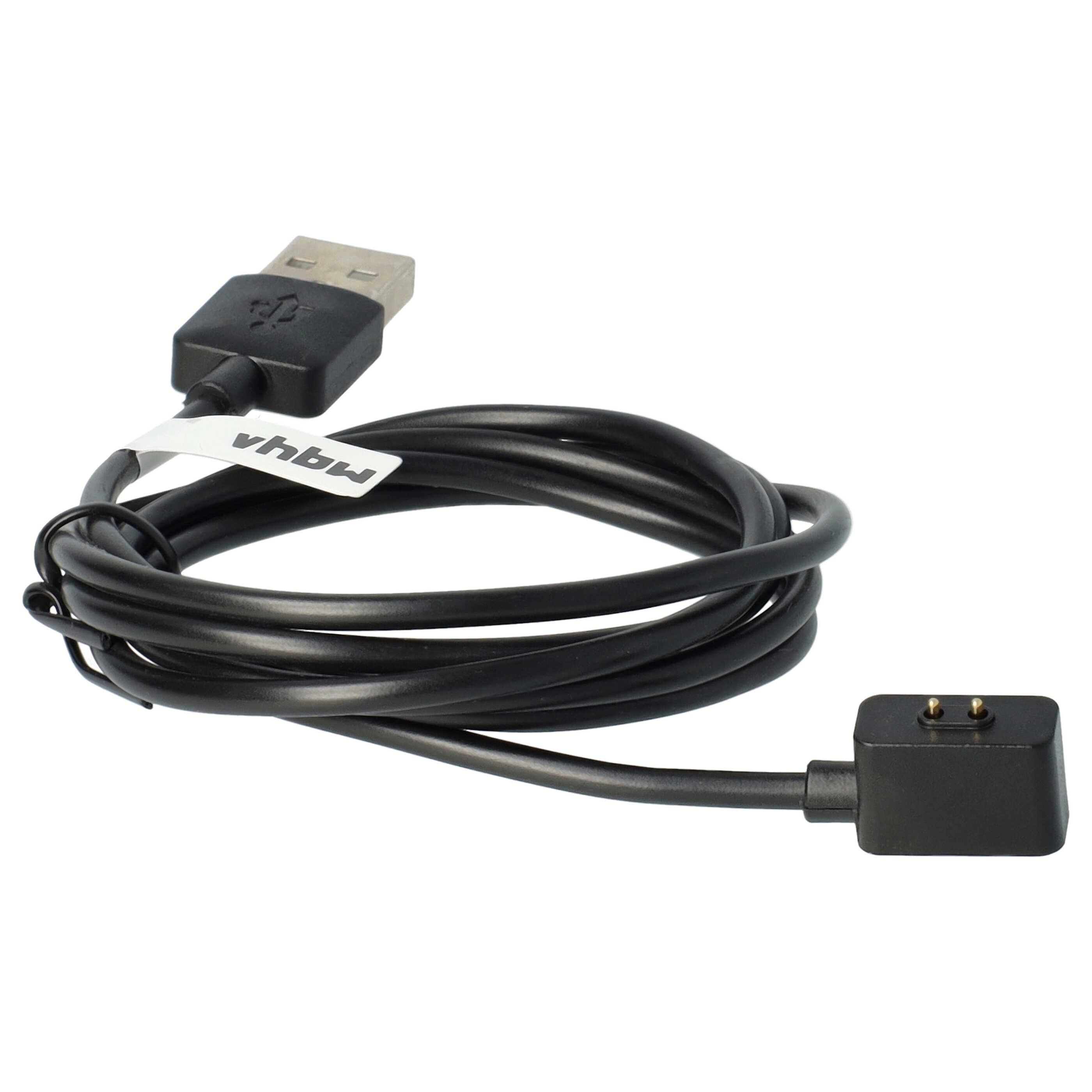 Cavo di ricarica USB per smartwatch Xiaomi Mi Band 8, Redmi Band 2 - nero magnetico 100 cm