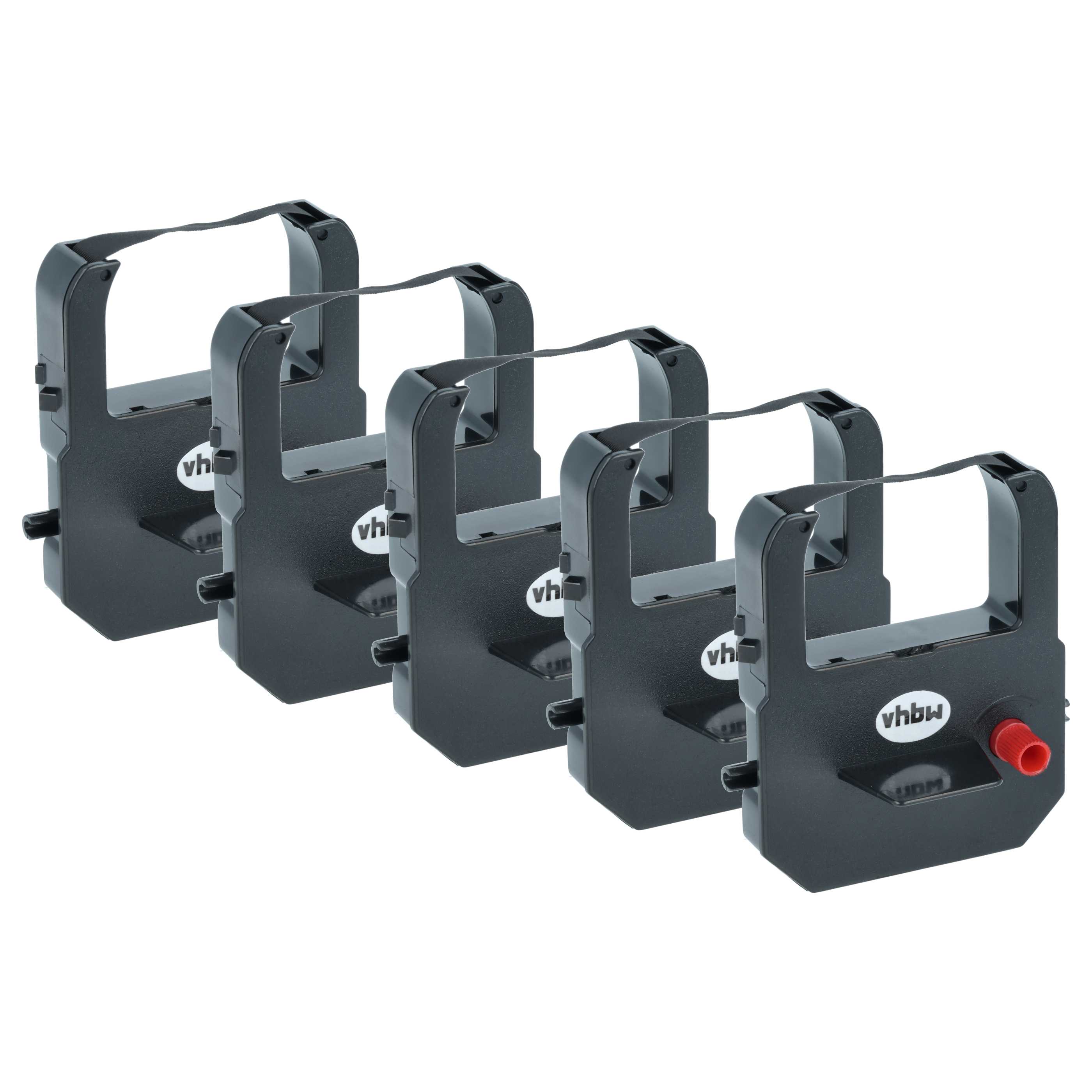 5x Ink Ribbon suitable for ATT310.698 Acroprint Dot Matrix, Receipt Printer etc. - Black