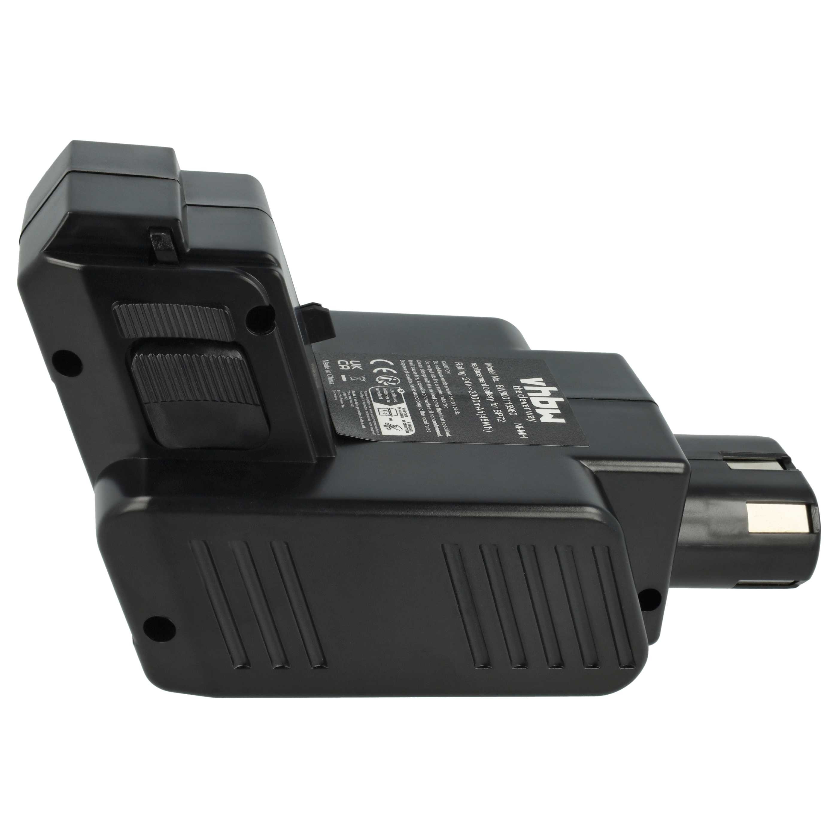 2x Battery replaces Hilti BP72, BP60, 331530, BP40 Electric Power Tool - 2000 mAh, 24 V, NiMH