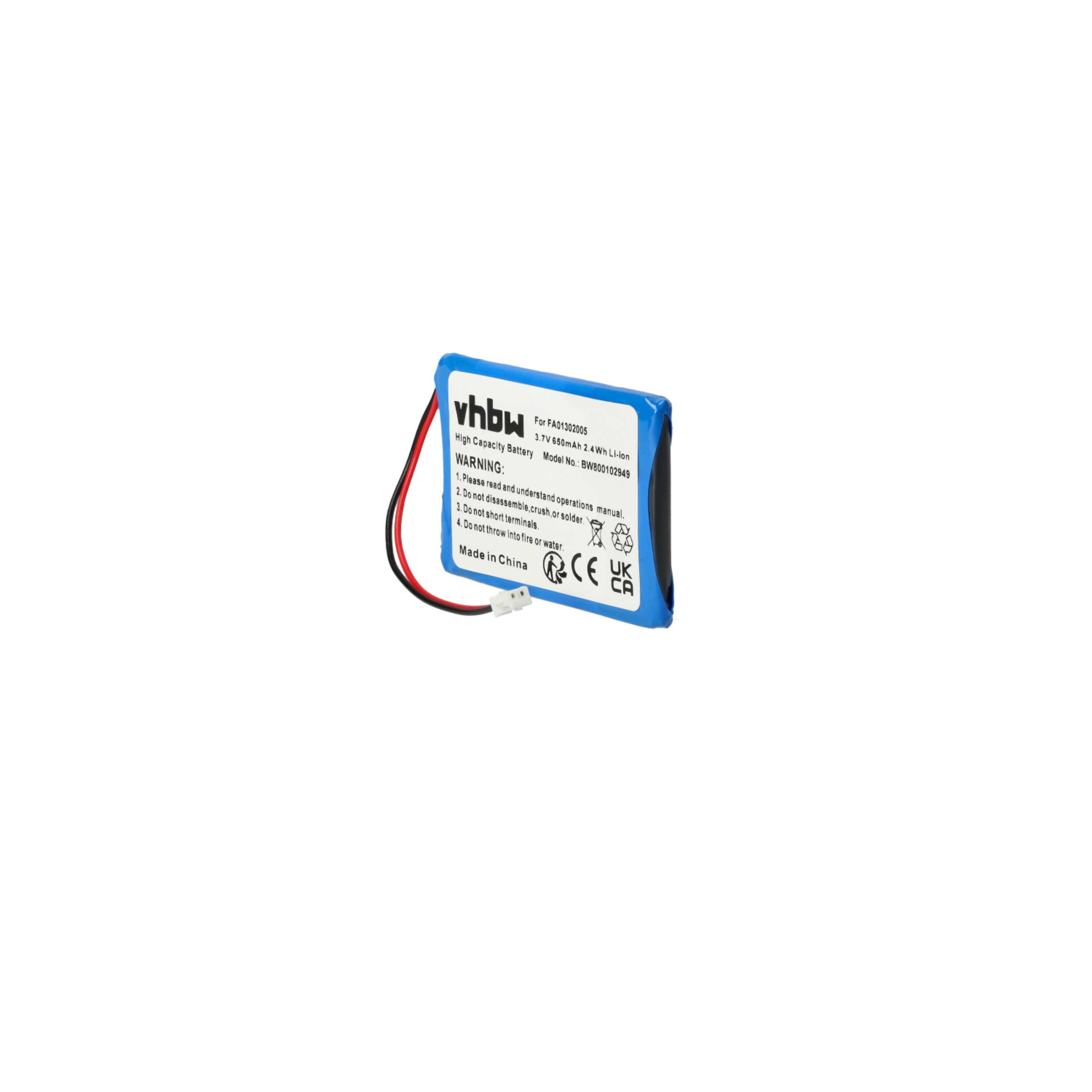 2x Batteries remplace Aastra BKB 201 010/1, FA01302005 pour téléphone Ericsson - 650mAh 3,7V Li-ion