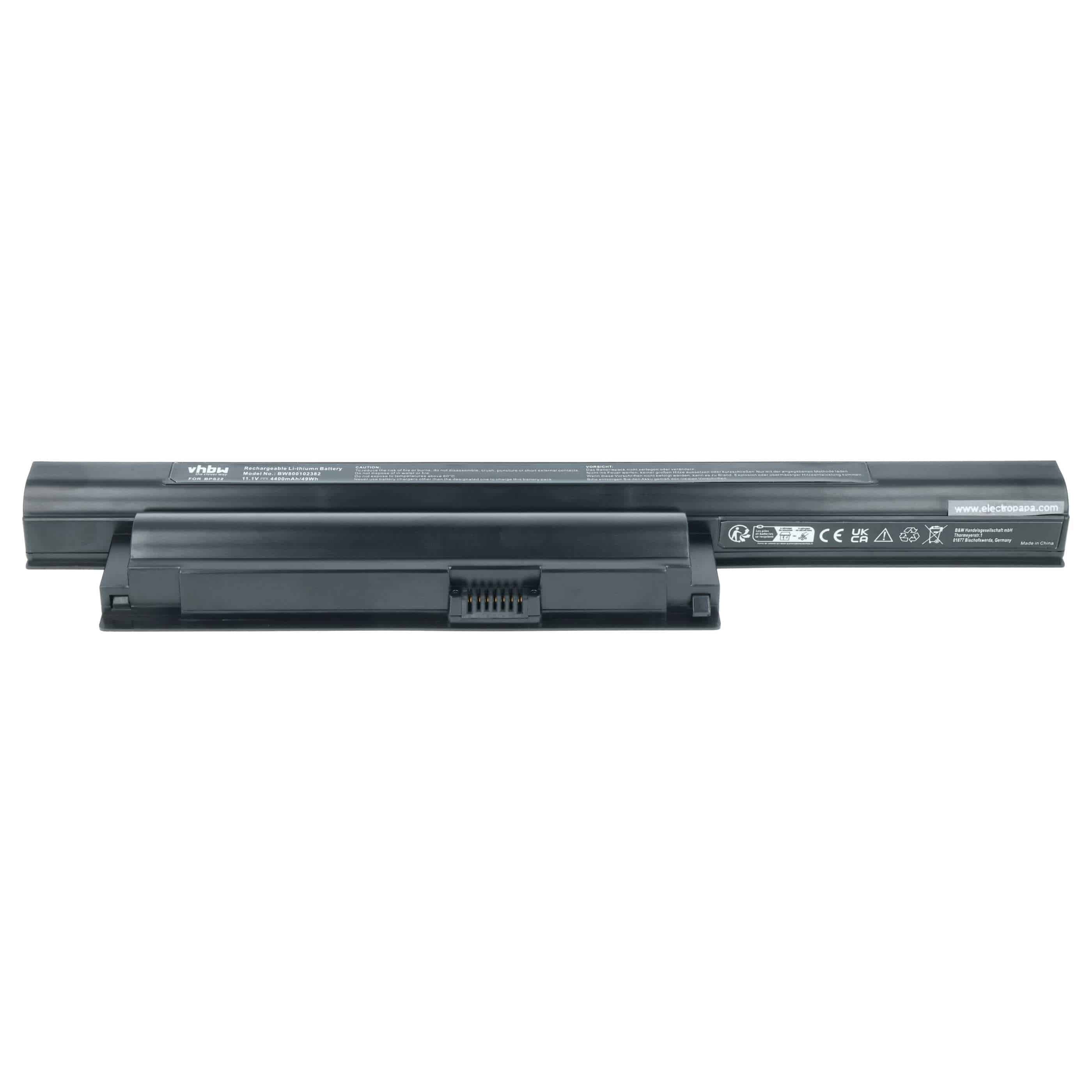 Akumulator do laptopa zamiennik Sony VGP-BPS22, VGP-BPS22/A, VGP-BPL22 - 4400 mAh 11,1 V Li-Ion, czarny