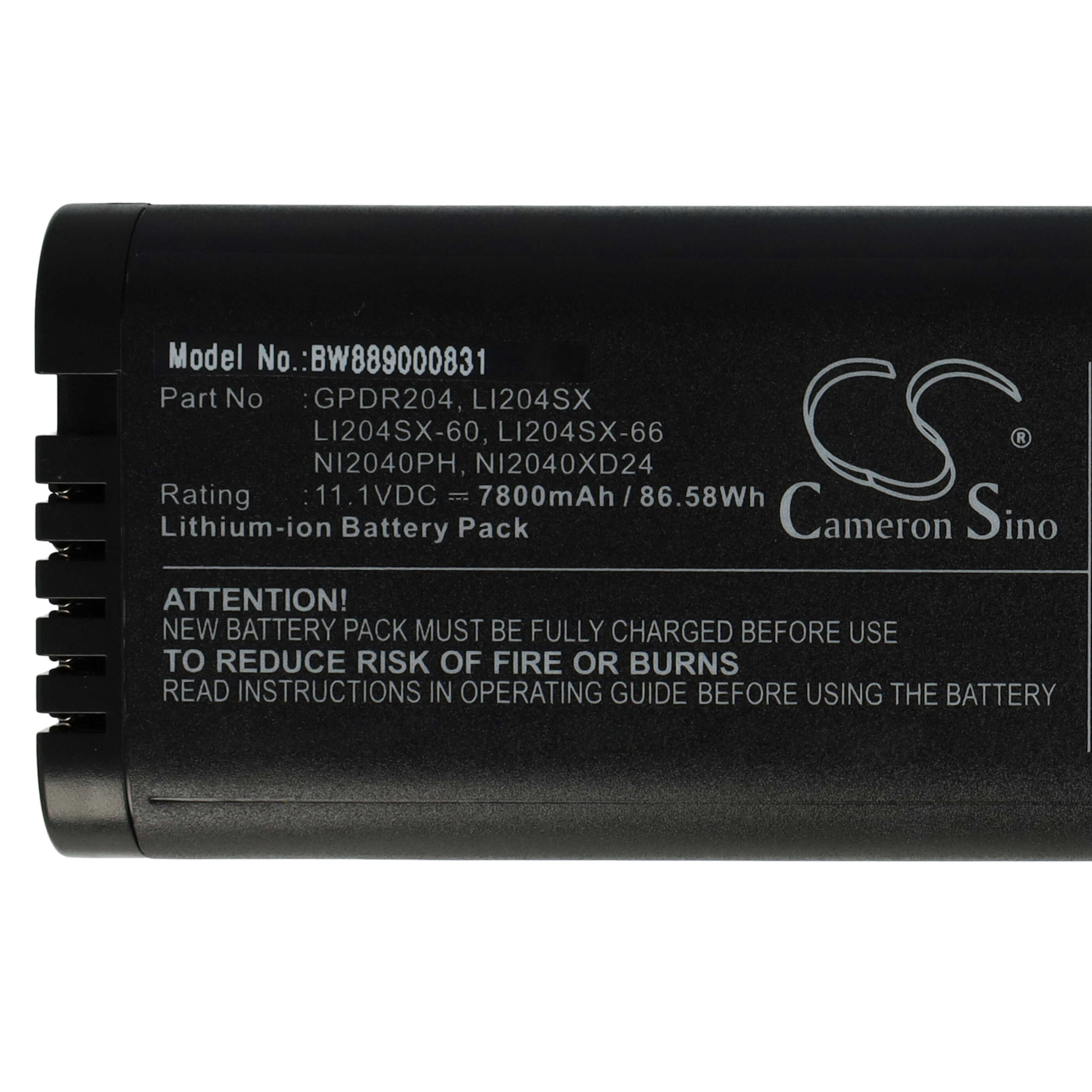 Akumulator do przyrządu pomiarowego zamiennik Anritsu 1420-0868, 633-44, 633-75 - 7800 mAh 11,1 V Li-Ion