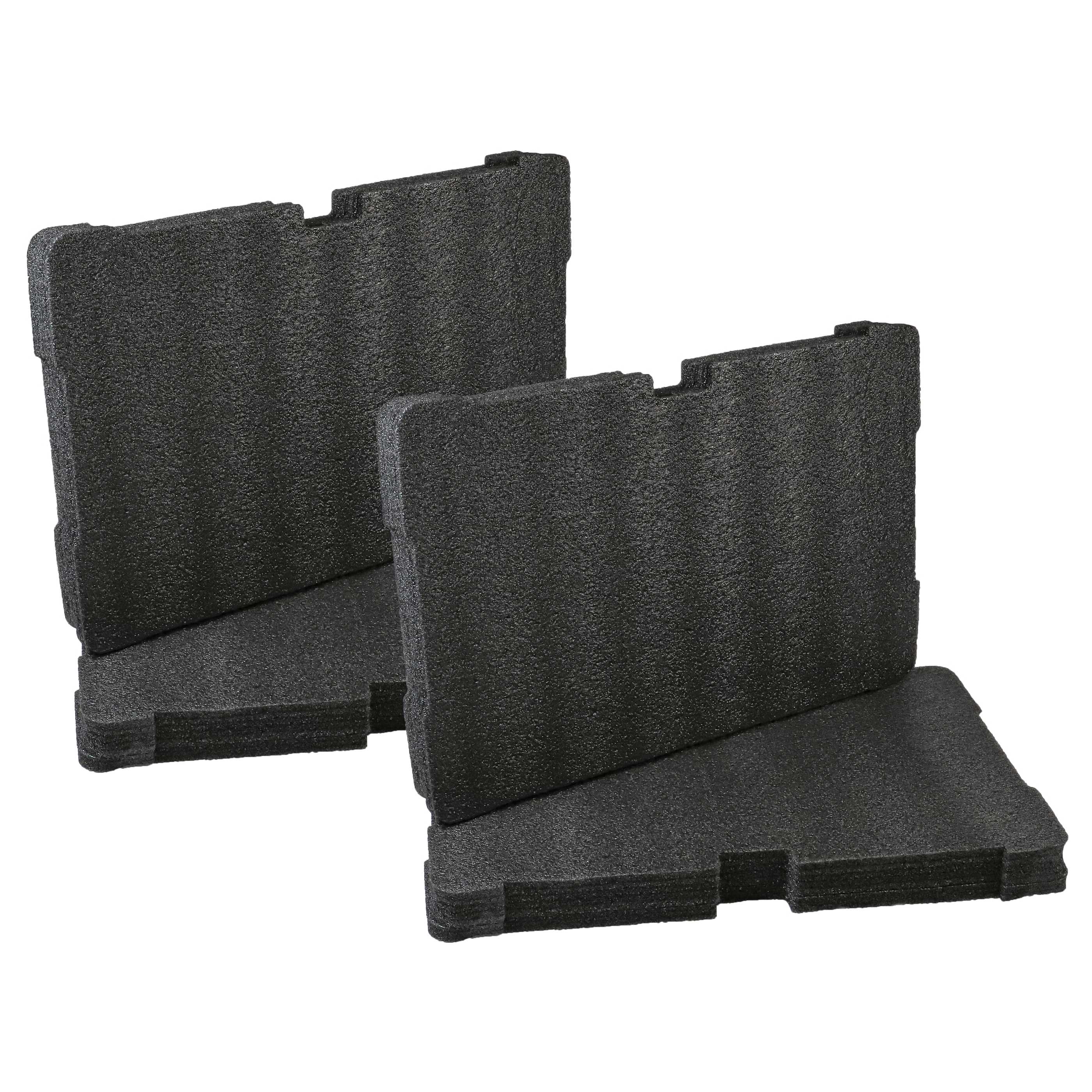 2x Foam Insert replaces Milwaukee 4932471428 for Milwaukee Toolbox - foam