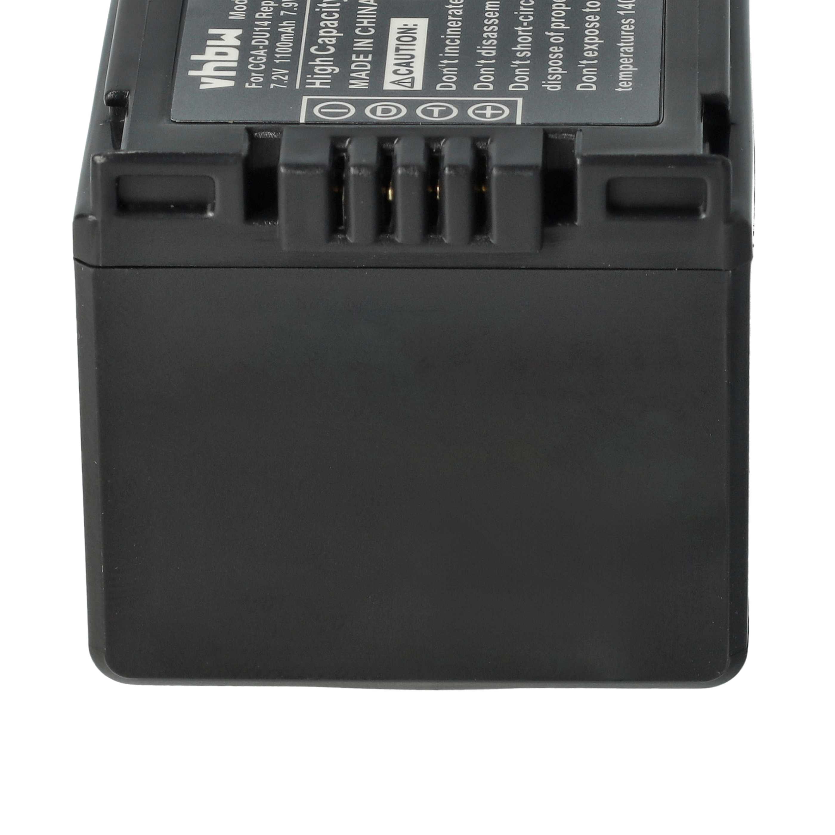 Batteria sostituisce Hitachi DZ-BP14s, DZ-BP07s, DZ-BP21s per fotocamera Hitachi - 1100mAh 7,2V Li-Ion