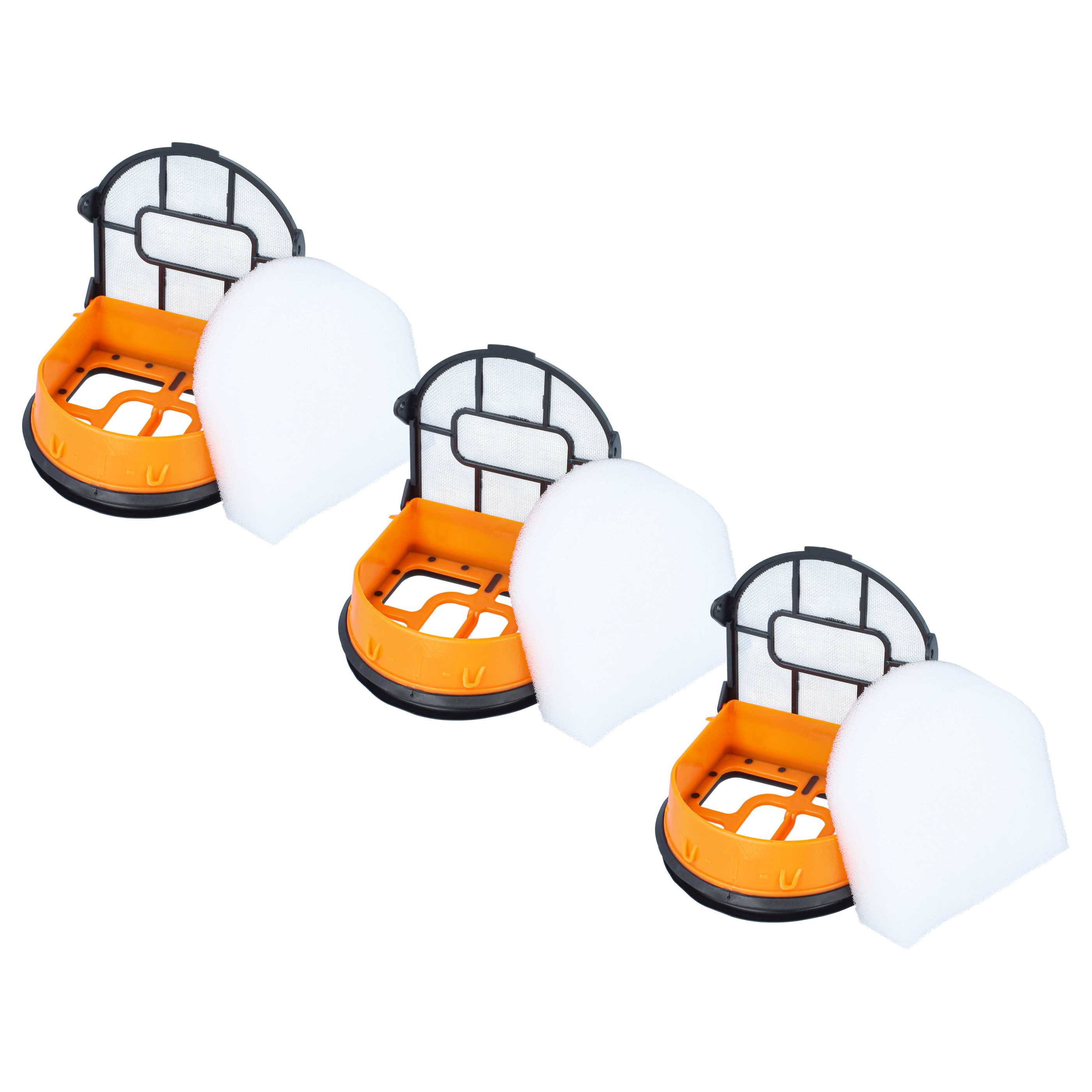 3x Filter als Ersatz für Shark WDB1F2 für Shark Staubsauger