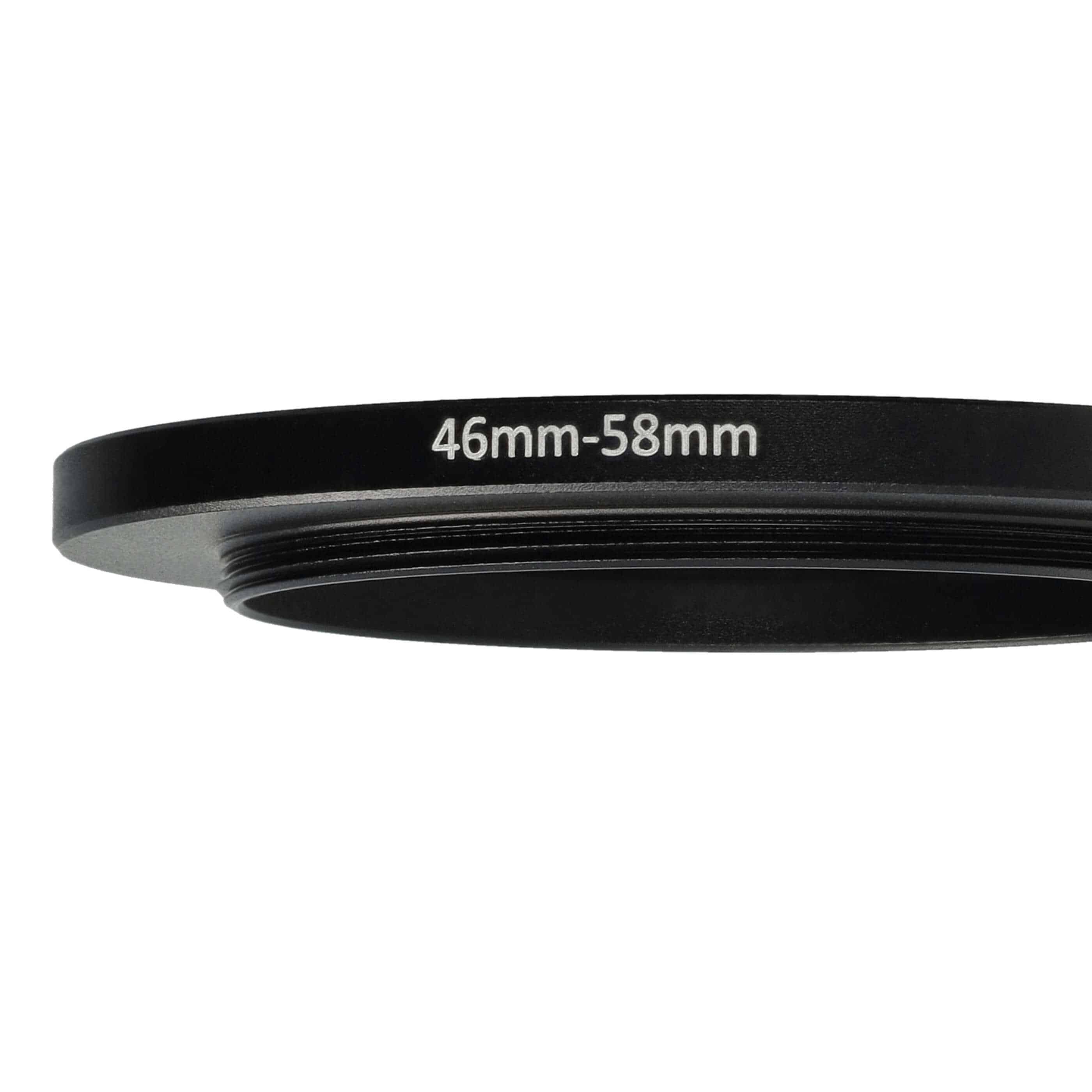 Bague Step-up 46 mm vers 58 mm pour divers objectifs d'appareil photo - Adaptateur filtre