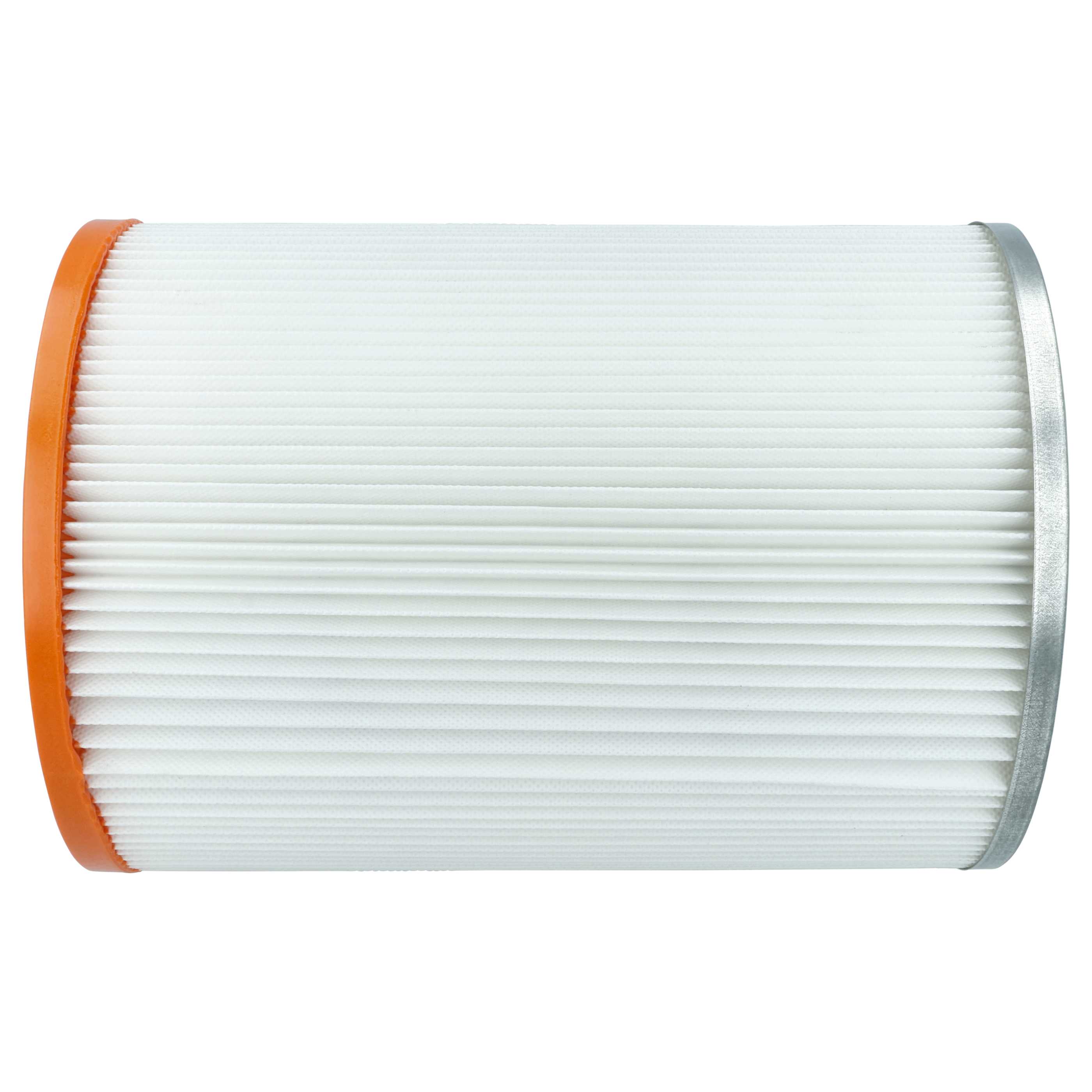 5x Filtercartridge filter replaces Nilfisk R 637/1 for WAP Vacuum Cleaner, orange / white