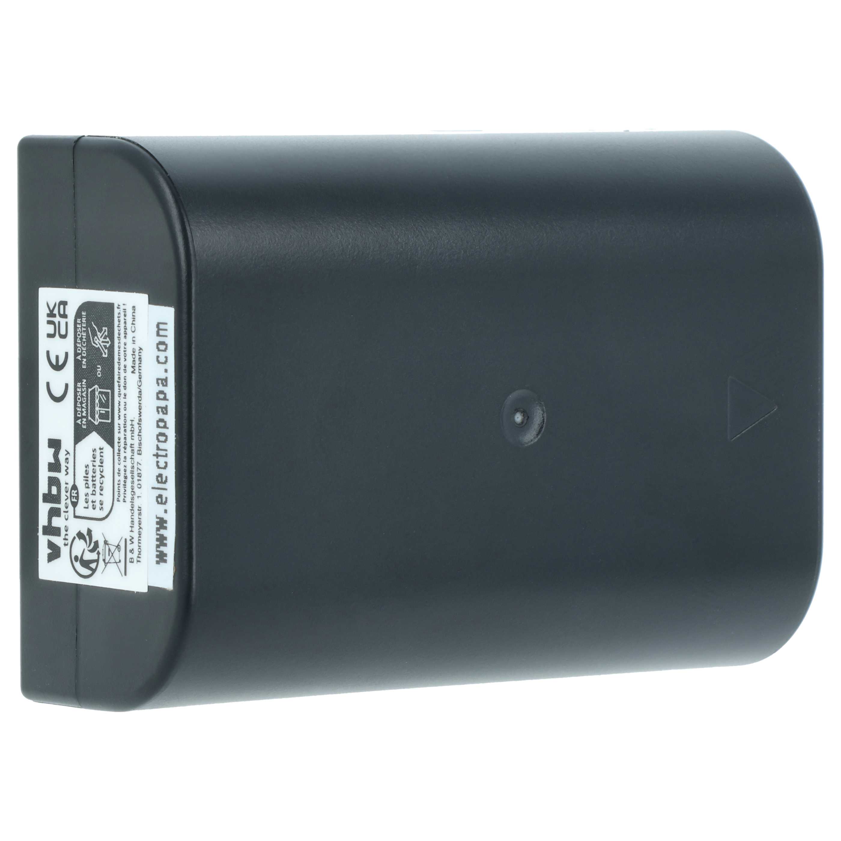 2x Battery replaces Panasonic DMW-BLF19E, DMW-BLF19 - 2000mAh, 7.2V, Li-Ion