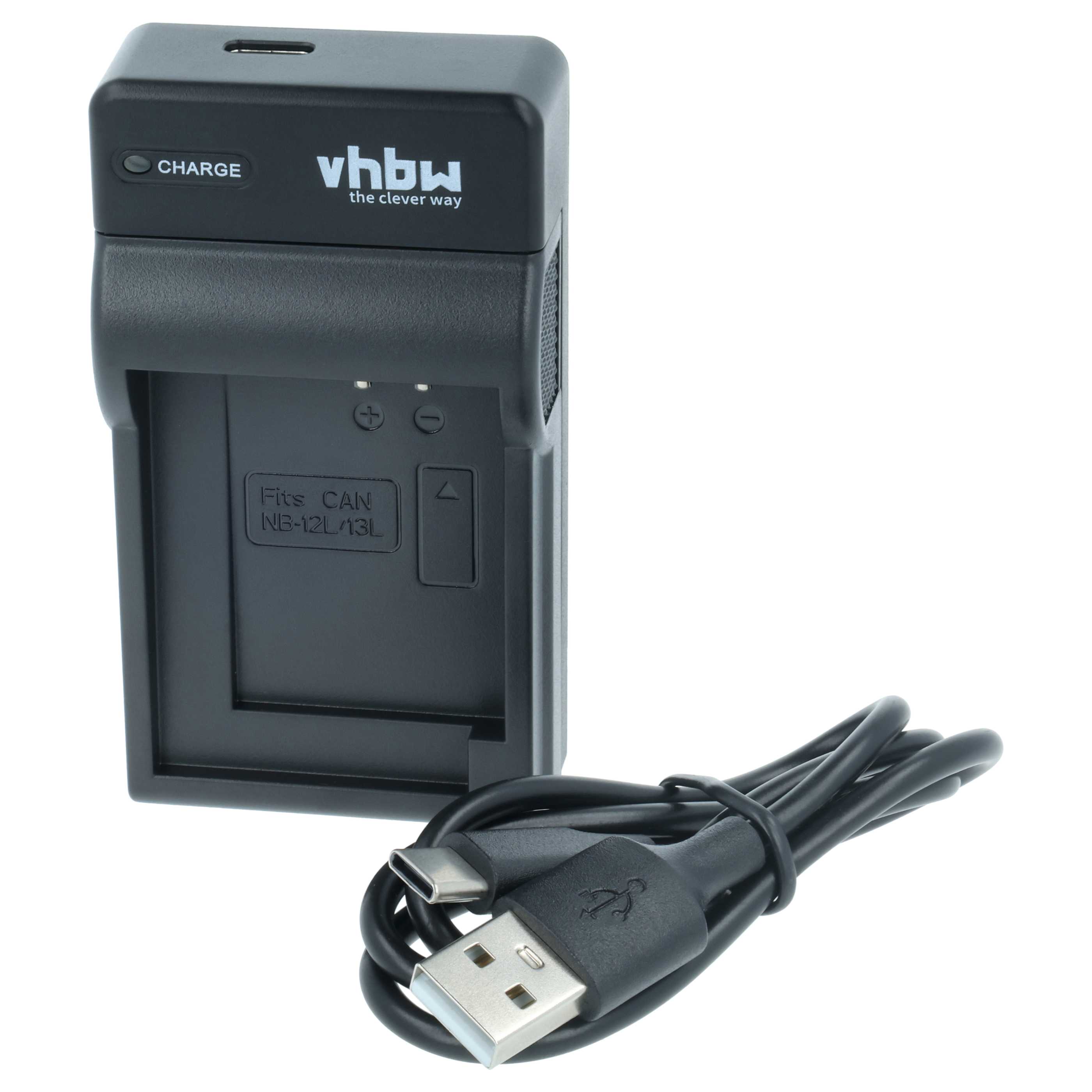 Battery Charger USB-C + Cable USB-C replaces Canon CB-2LHE for Canon Digital Camera - 0.5 A