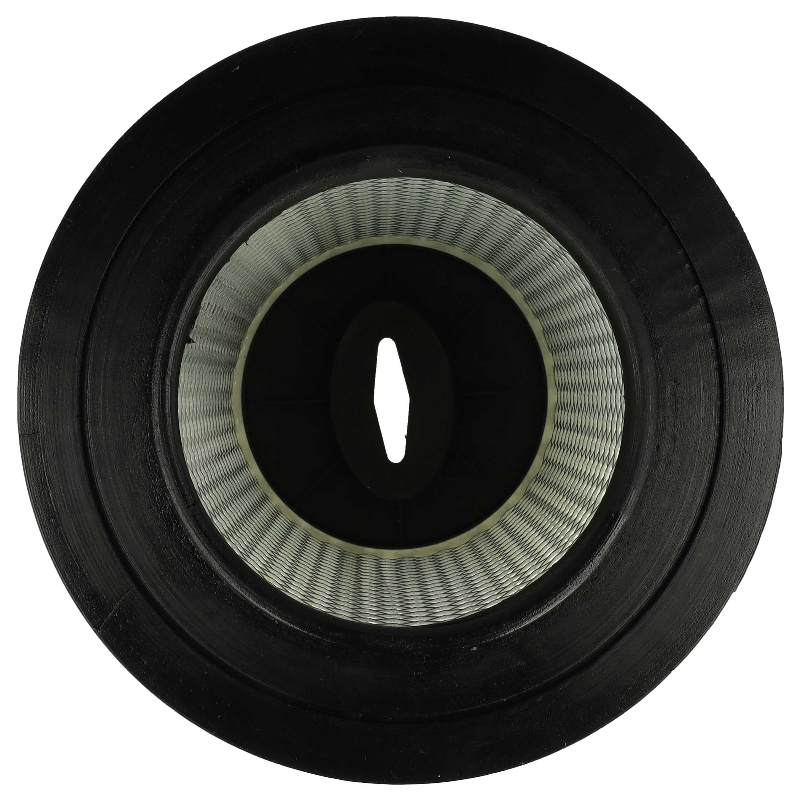 4x Filterround filter replaces Dirt Devil 8106-01 for Royal Vacuum Cleaner, black / white