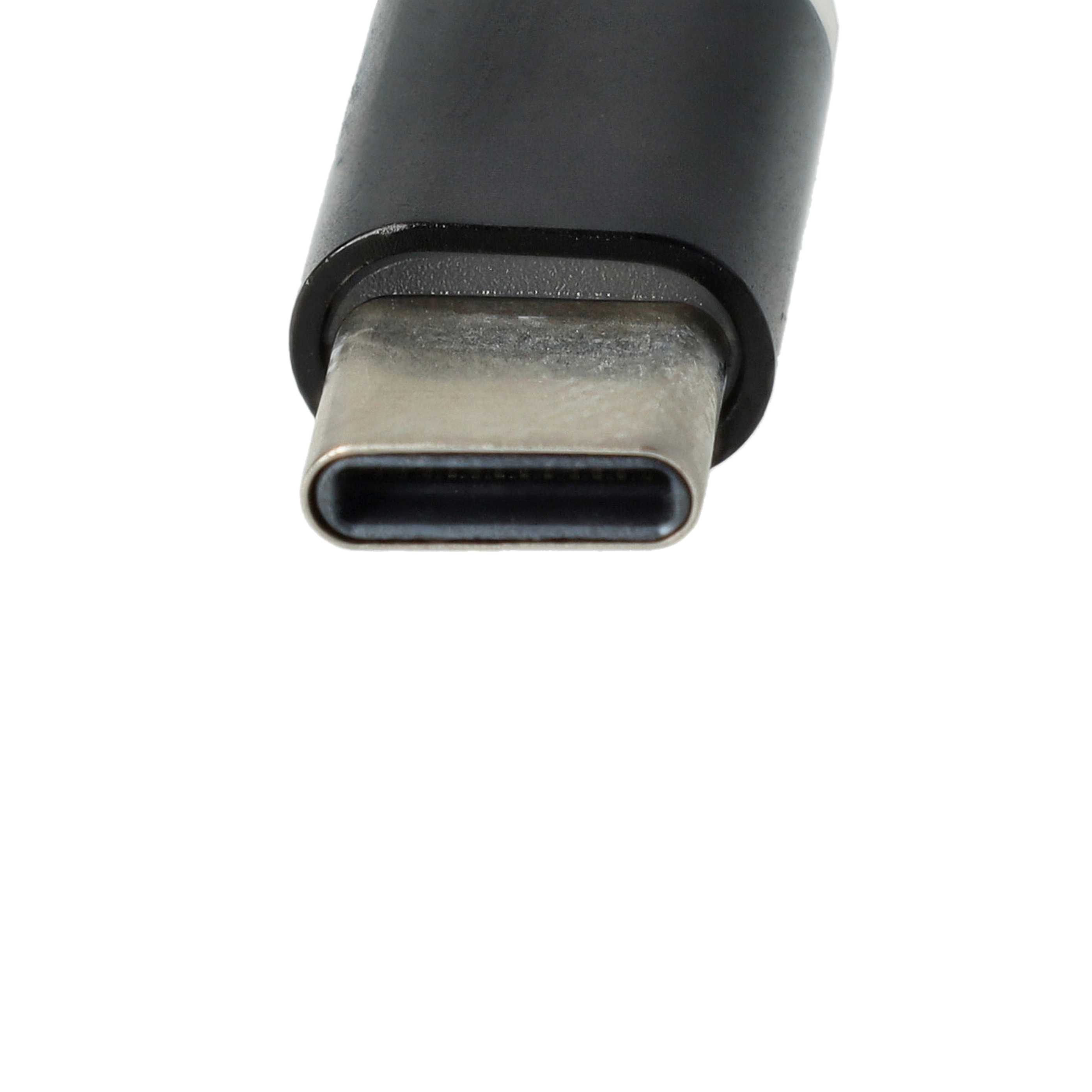 vhbw USB Typ C auf Micro-USB Adapter Schwarz