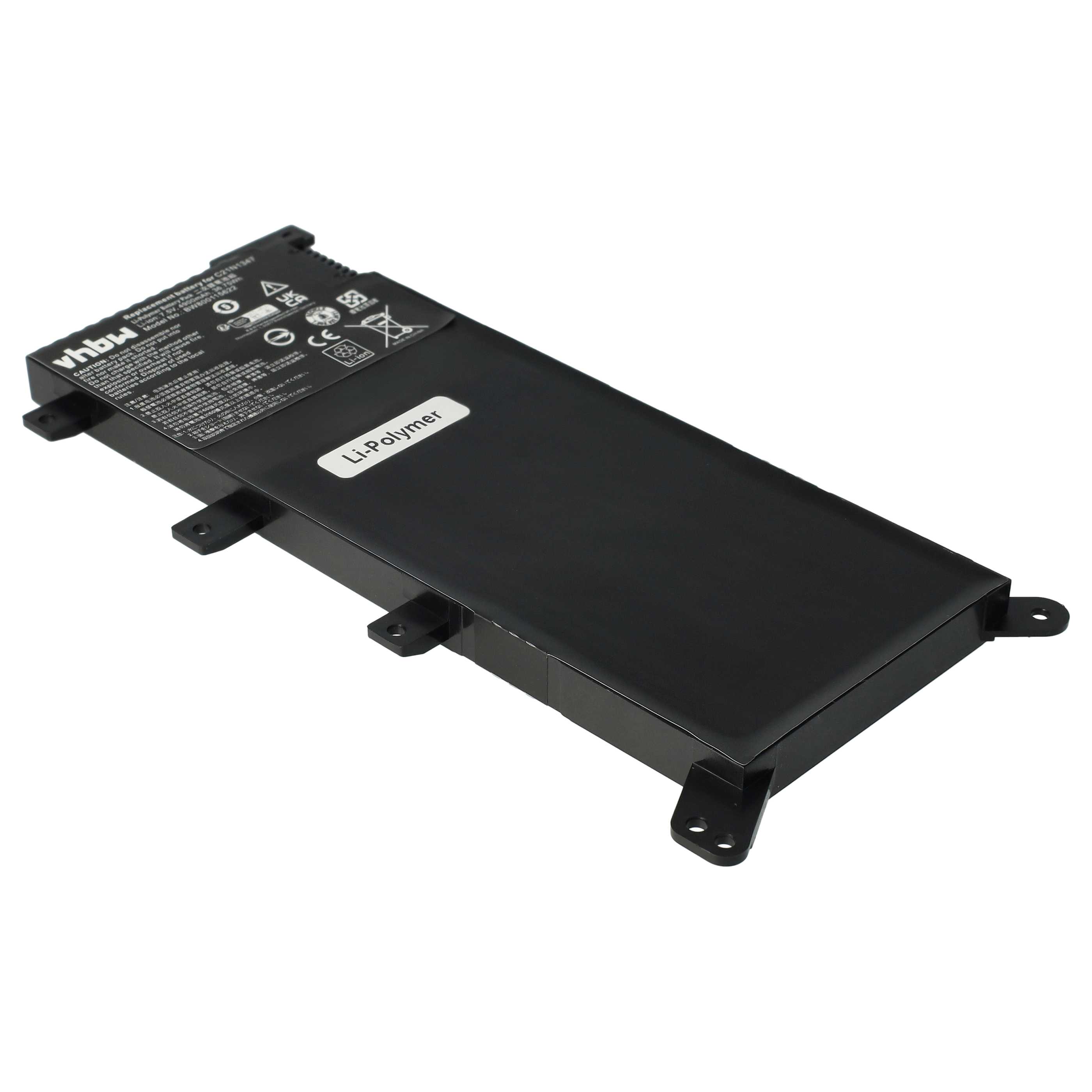 Batterie remplace Asus 0B200-01000000 pour ordinateur portable - 4900mAh 7,5V Li-polymère, noir