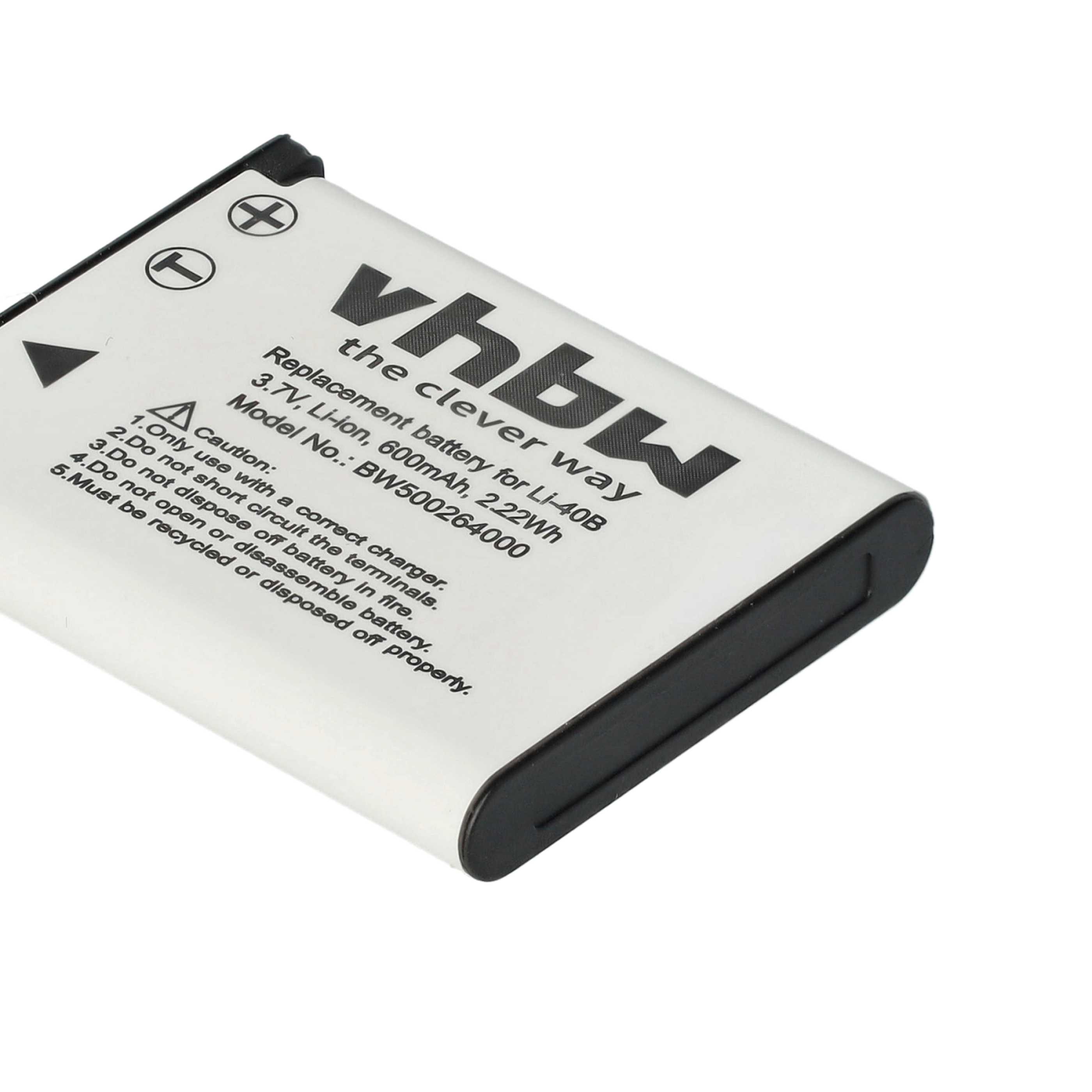 Battery Replacement for Fuji / Fujifilm NP-45A, NP-45 - 600mAh, 3.7V, Li-Ion