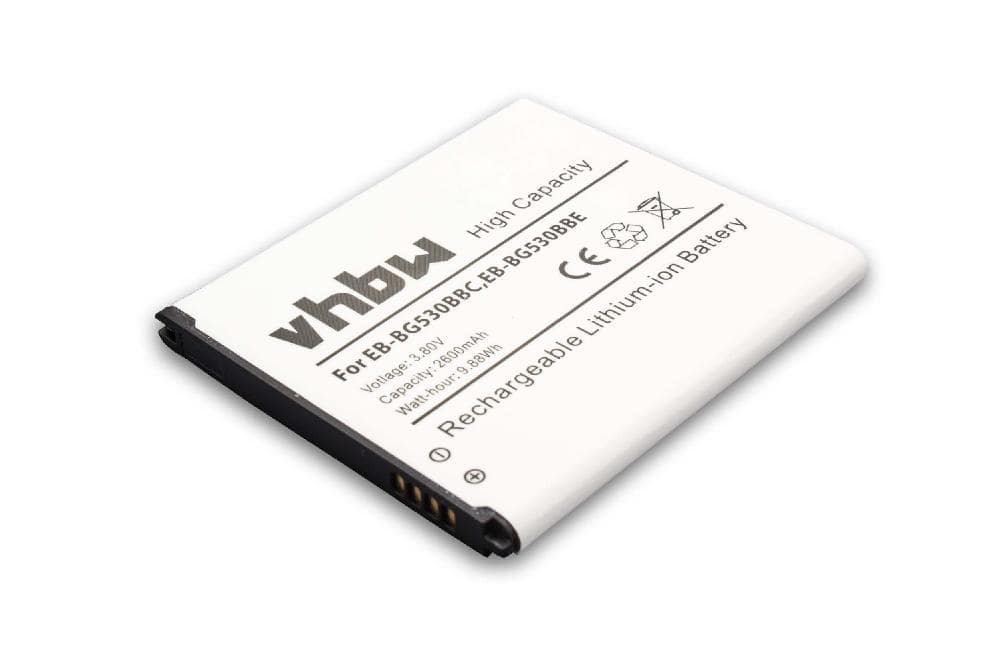 Akumulator do telefonu smartfona zamiennik Samsung EB-BG530BBC, EB-BG530BBE - 2600 mAh 3,8 V Li-Ion