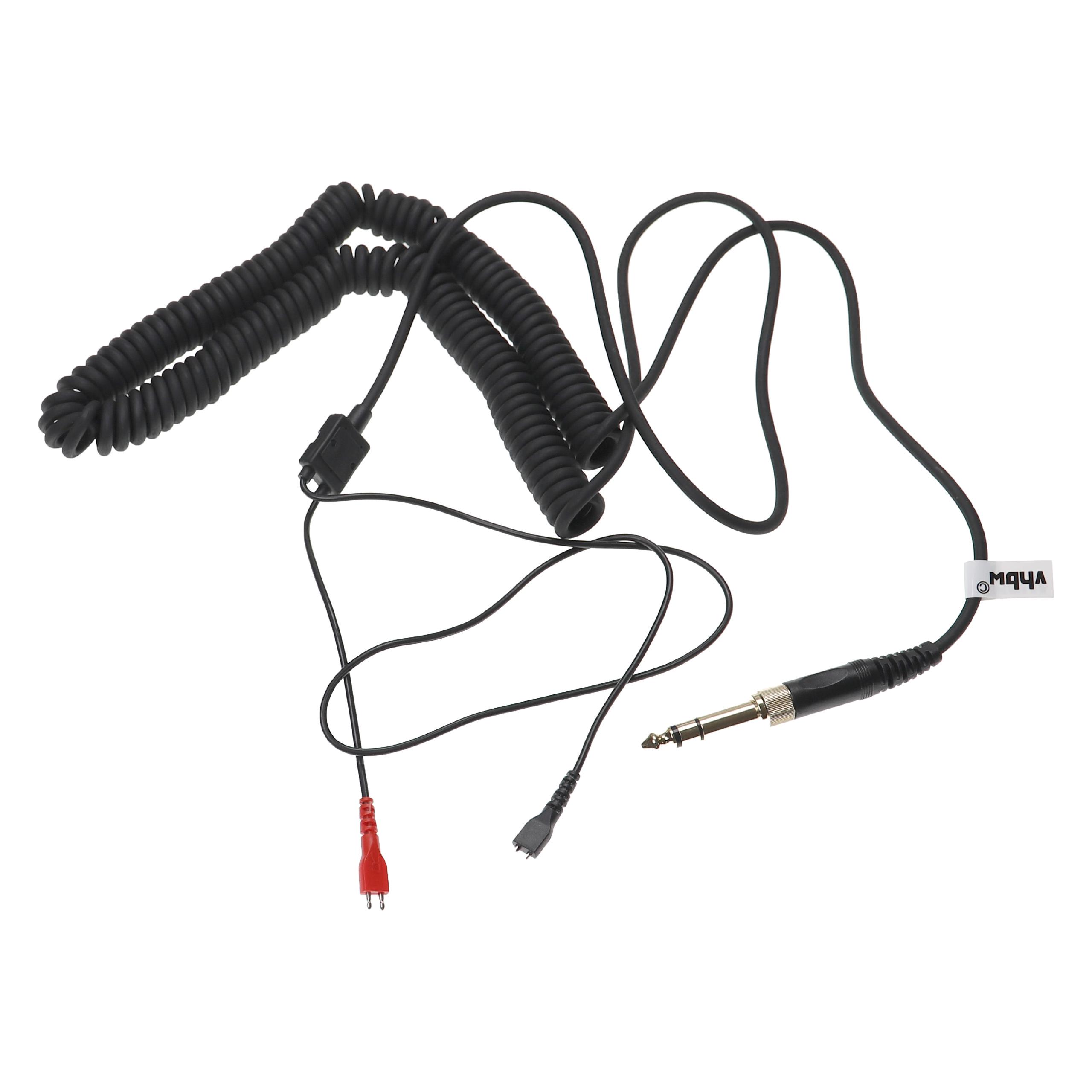 Kopfhörer Kabel passend für Sennheiser HD580 , 1,5 - 4 m, schwarz