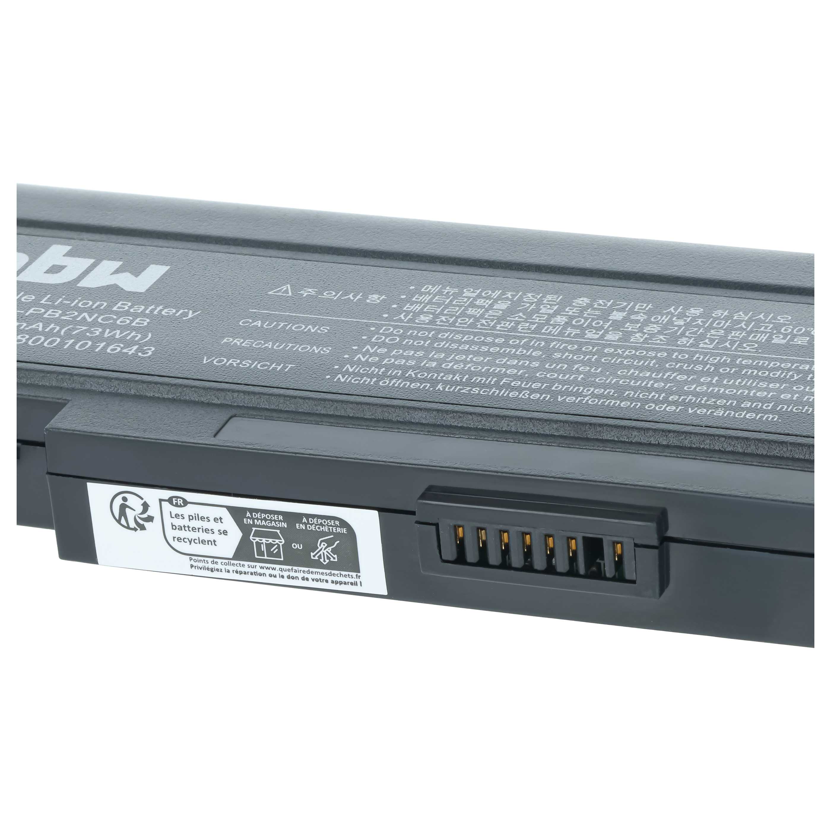Akumulator do laptopa zamiennik Samsung AAPB2NC6B/E, AA-PB2NC6B/E, AAPB2NC6B - 6600 mAh 11,1 V Li-Ion, czarny