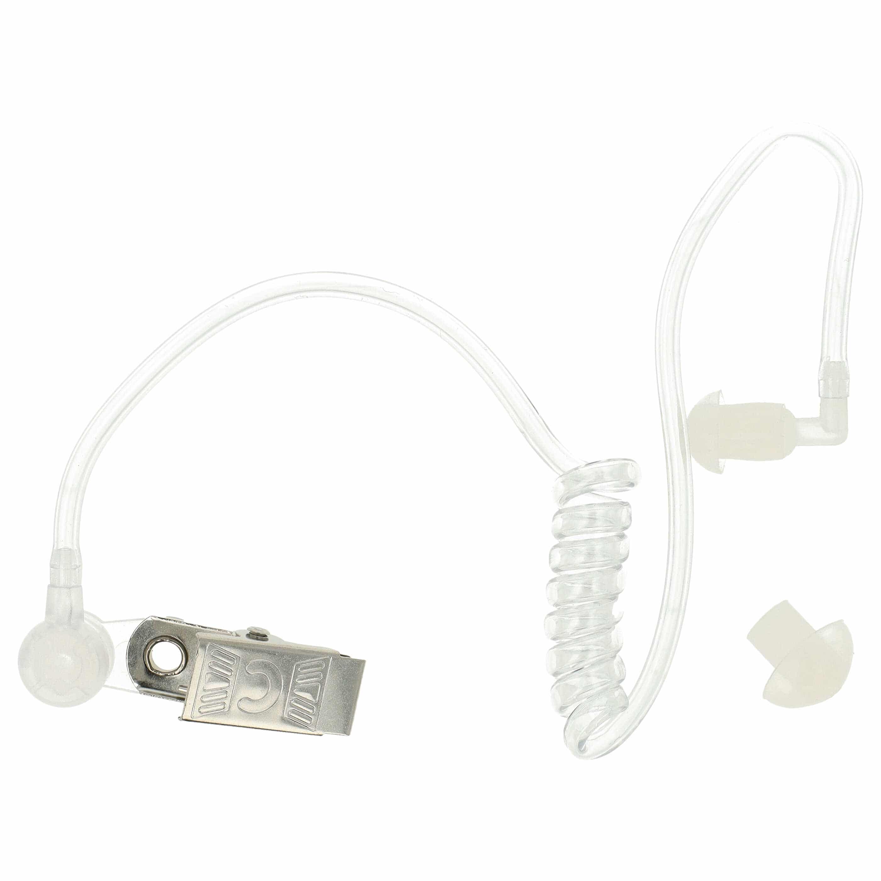 Auriculares para transceptor Motorola GP300 + botón llamada + clip + tubo acústico transparente