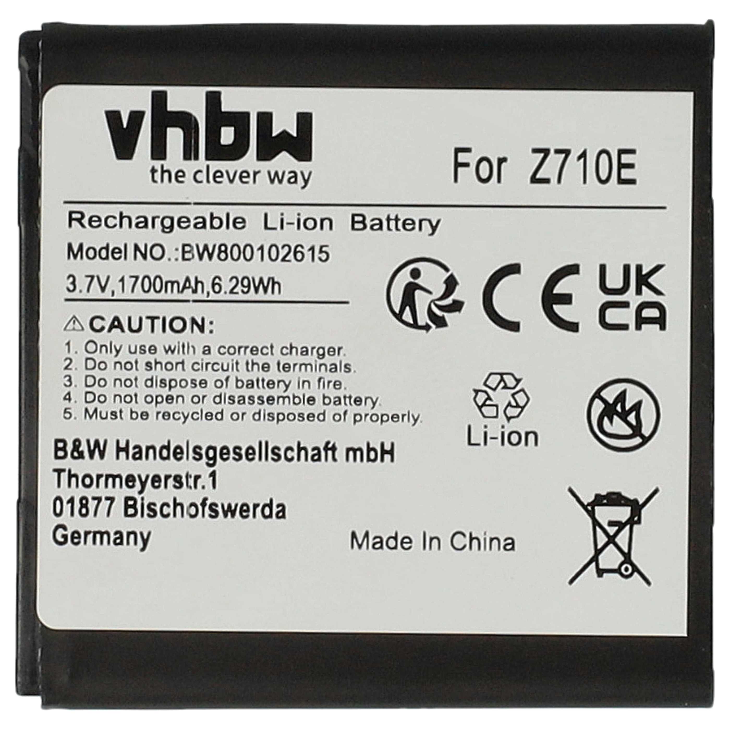 Akumulator do telefonu smartfona zamiennik HTC 35H00170-01M, 35H00150-01M, BA58130 - 1700 mAh 3,7 V Li-Ion