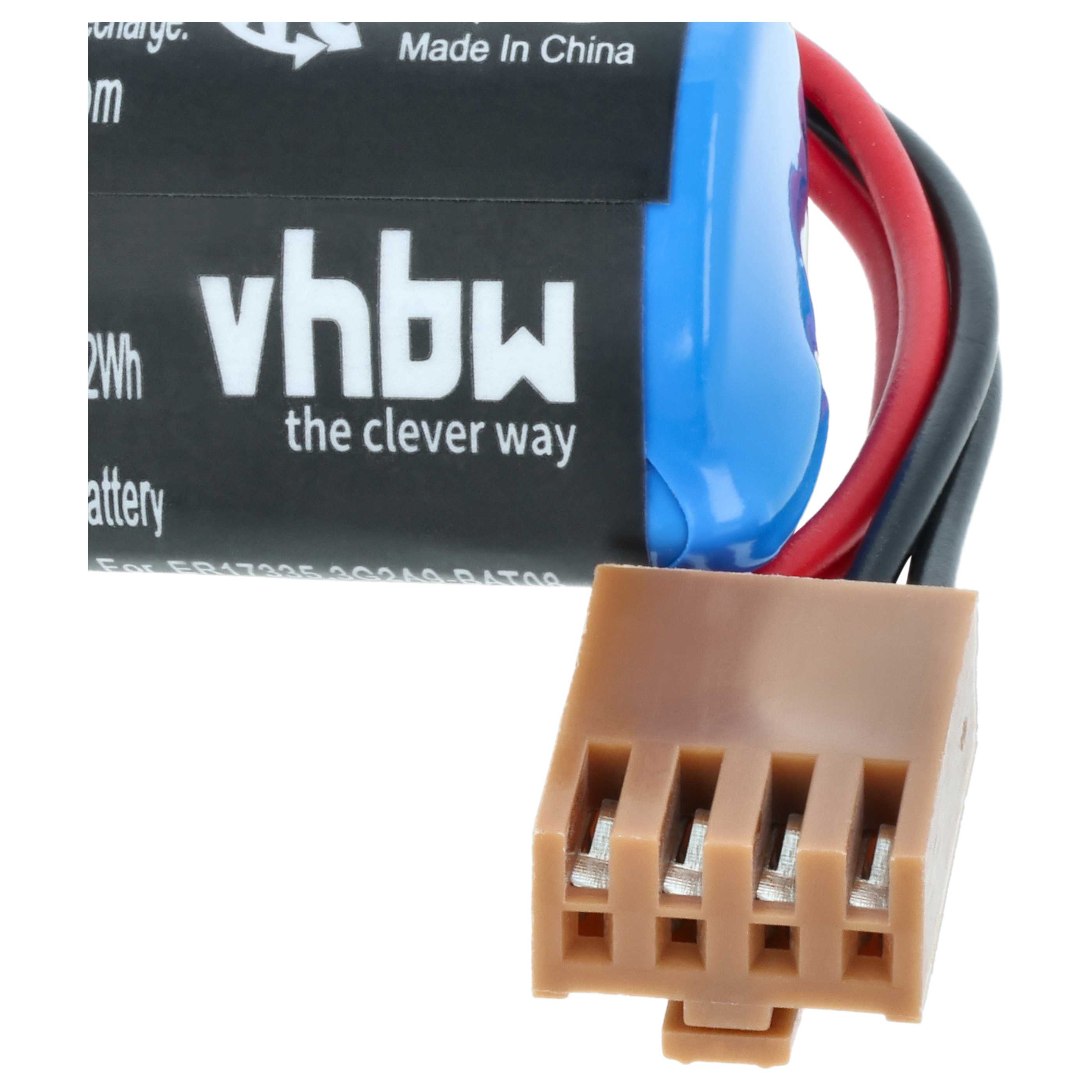 Bateria do PLC programowalnego sterownika zamiennik Omron C500-BAT08, 3G2A9-BAT08 - 1700 mAh 3,6 V Li-SOCl2