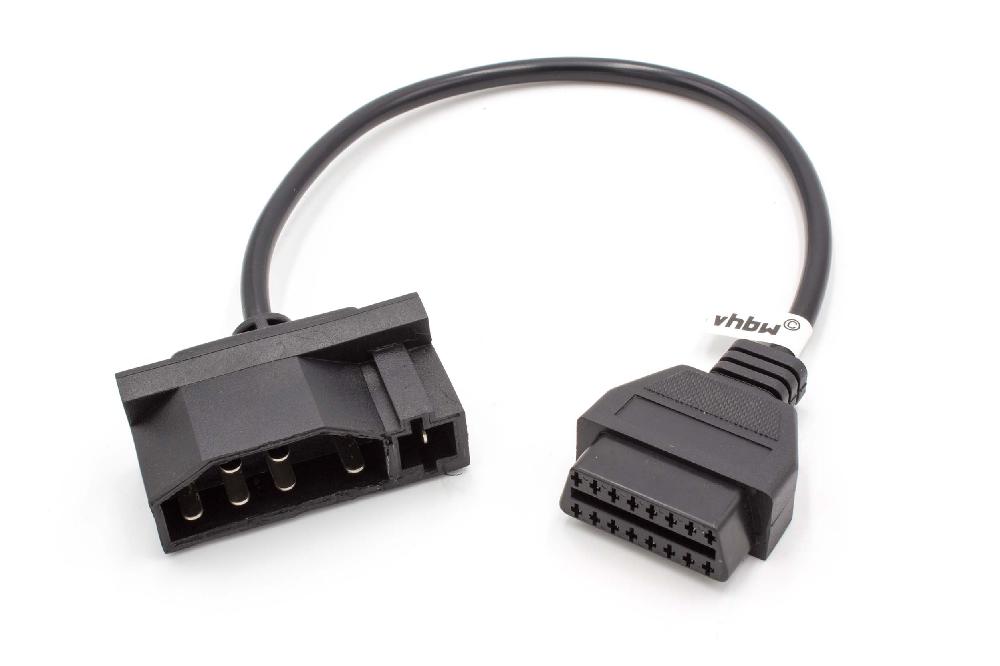 vhbw OBD2 Adapter 7Pin OBD1 to OBD2 compatible with Ford Vehicle - 30 cm