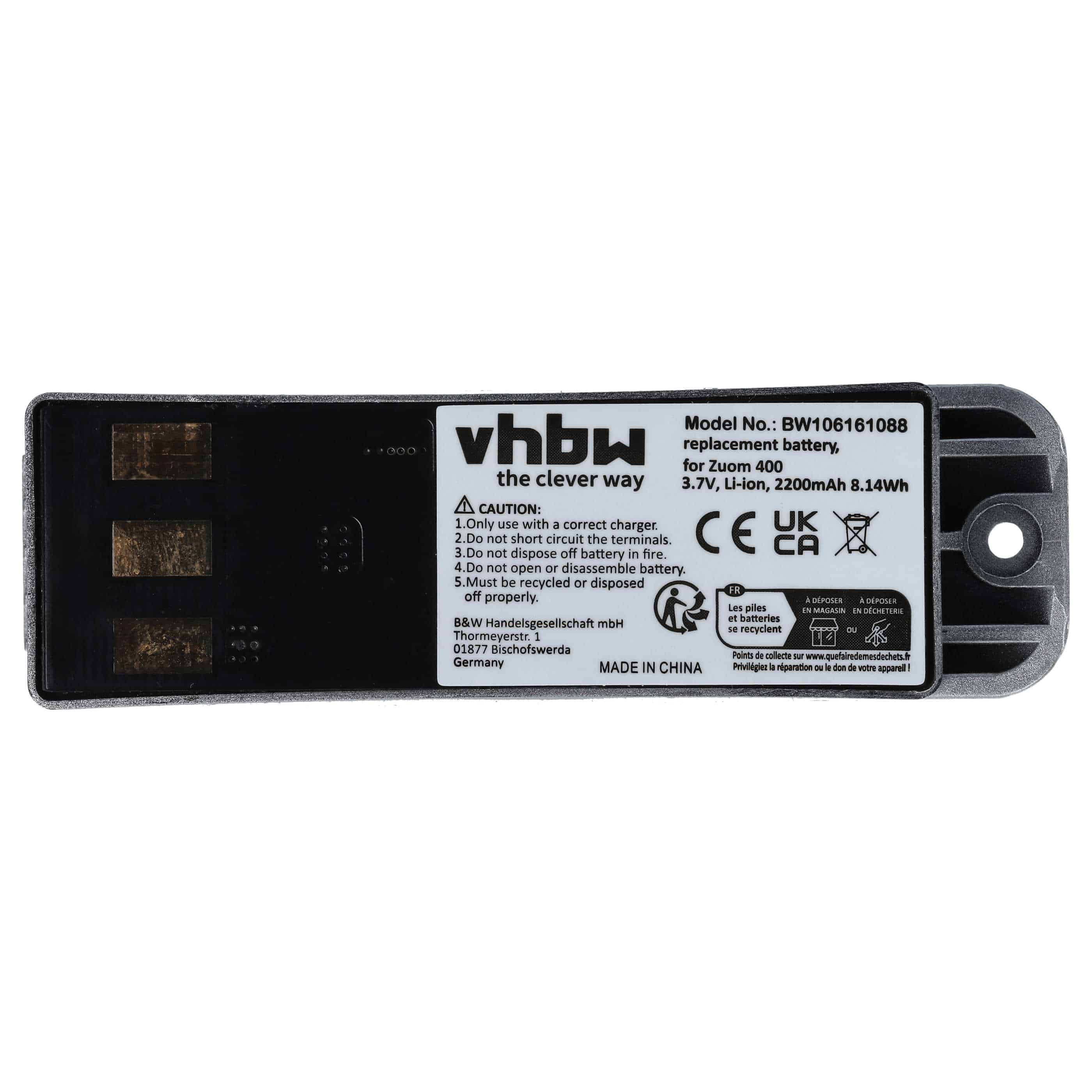 Akumulator do nawigacji GPS zamiennik Garmin 011-01451-00, 010-10863-00 - 2200 mAh 3,7 V Li-Ion