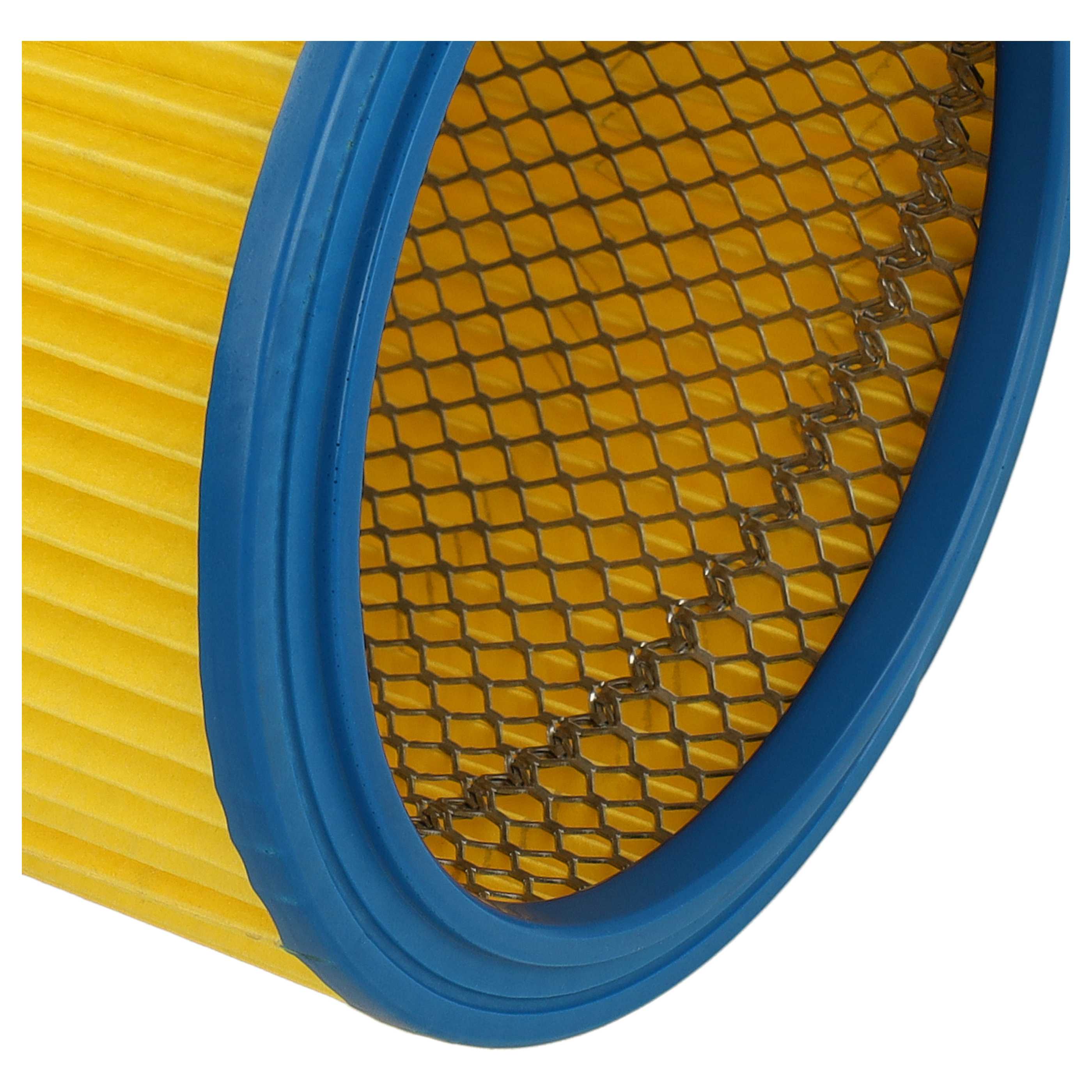 4x Filtro reemplaza Einhell 2351110 para aspiradora LIV, azul / amarillo