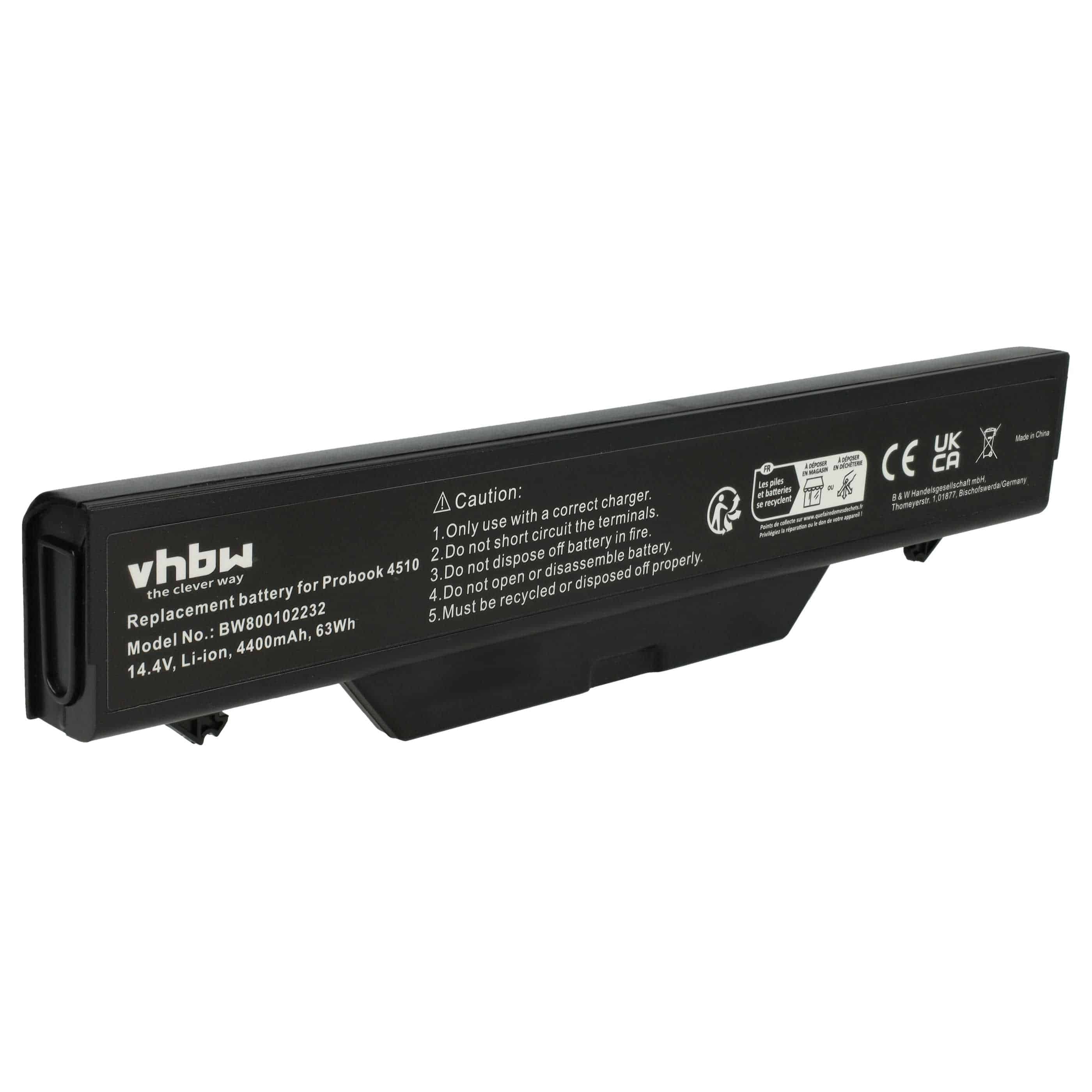 Akumulator do laptopa zamiennik HP HSTNN-I60C-5, 513130-321, 535808-001 - 4400 mAh 14,4 V Li-Ion, czarny