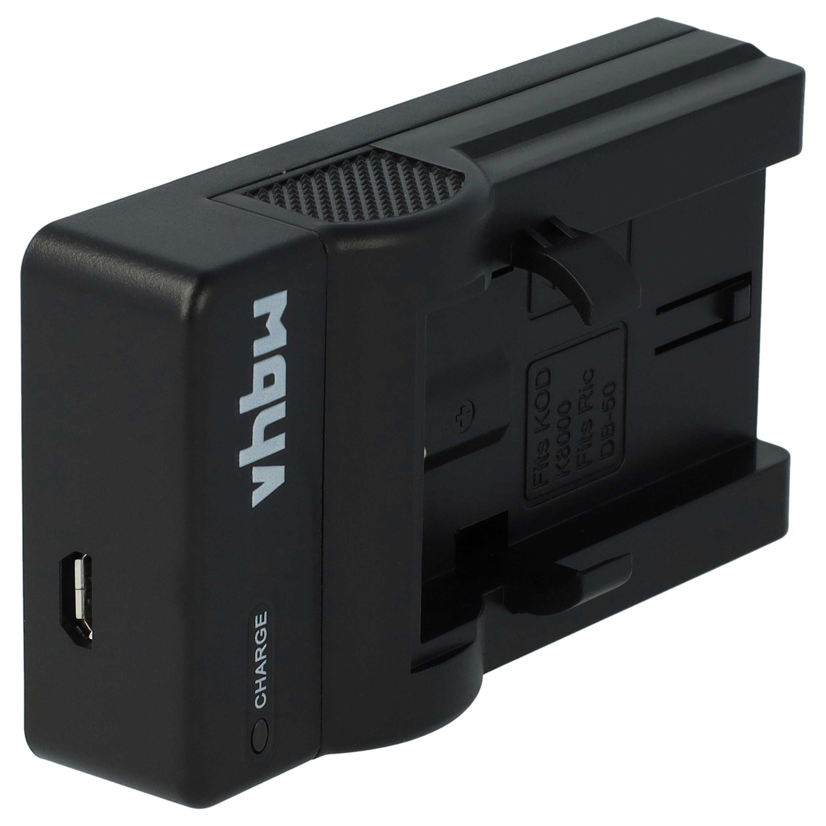 Battery Charger USB-C + Cable USB-C suitable for Kodak, Ricoh Caplio Digital Camera etc. - 0.5 A