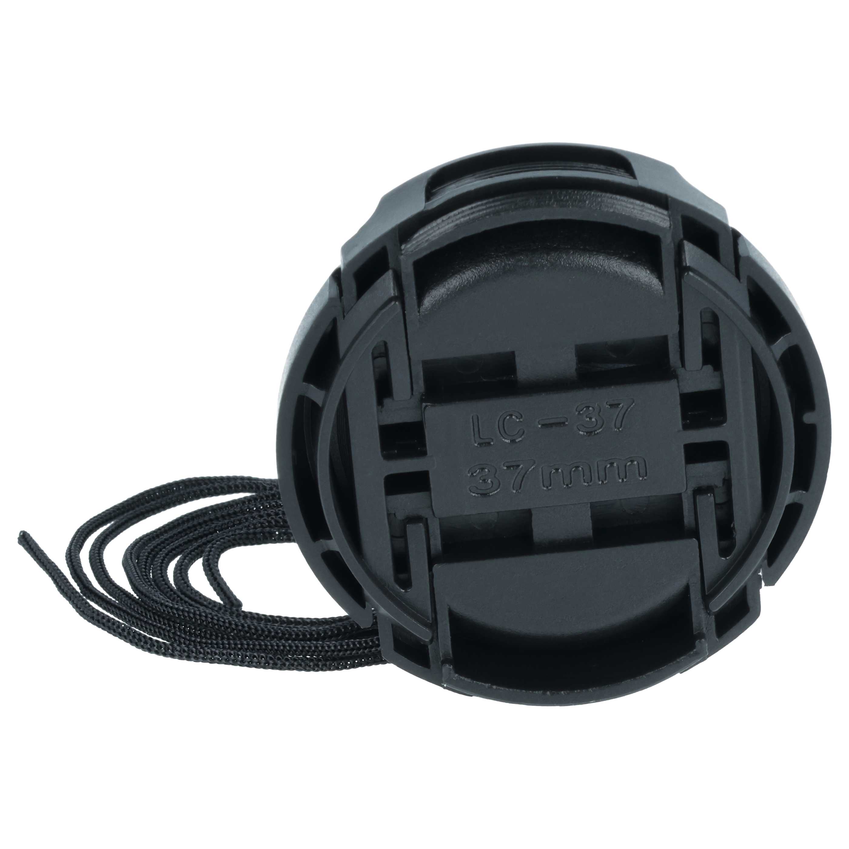 Bouchon d'objectif 37 mm, plastique, noir