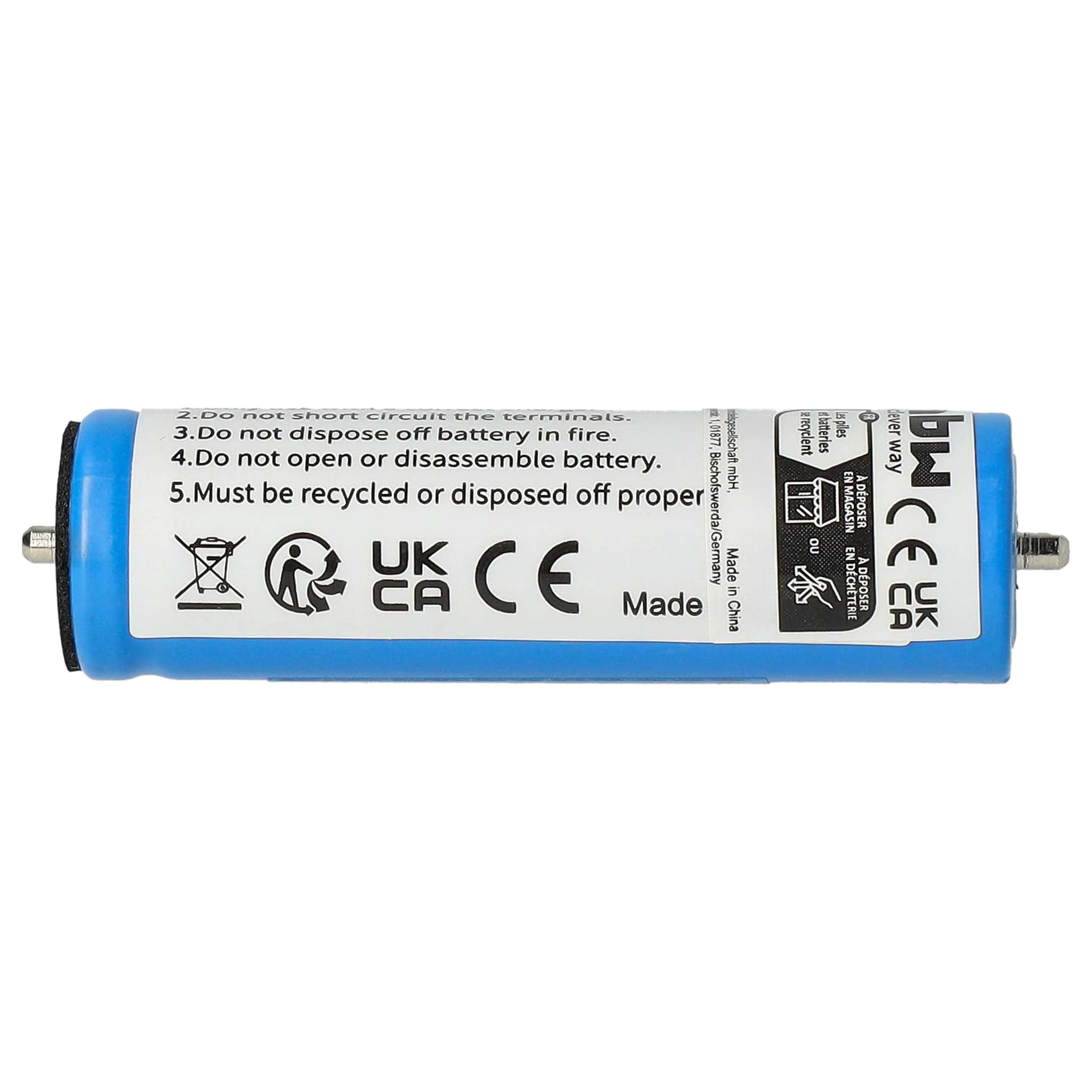 Batteria per rasoio sostituisce Panasonic WES8163L2505, V9ZL2508, K0360-0570 Panasonic - 680mAh 3,6V Li-Ion