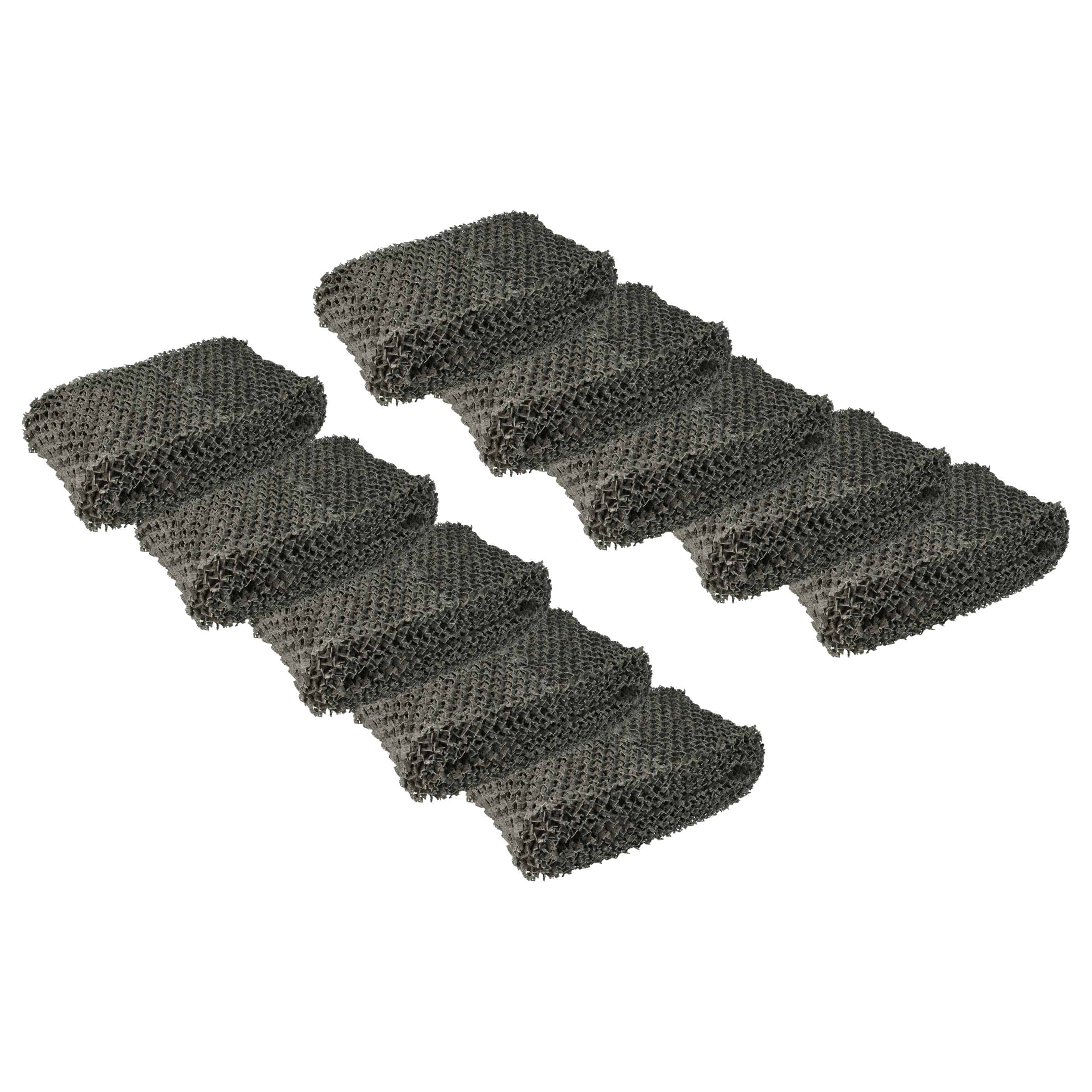 10x Filter replaces Philips HU4102/01, FY2401/10 for Humidifier - natural fibres in honeycomb structure