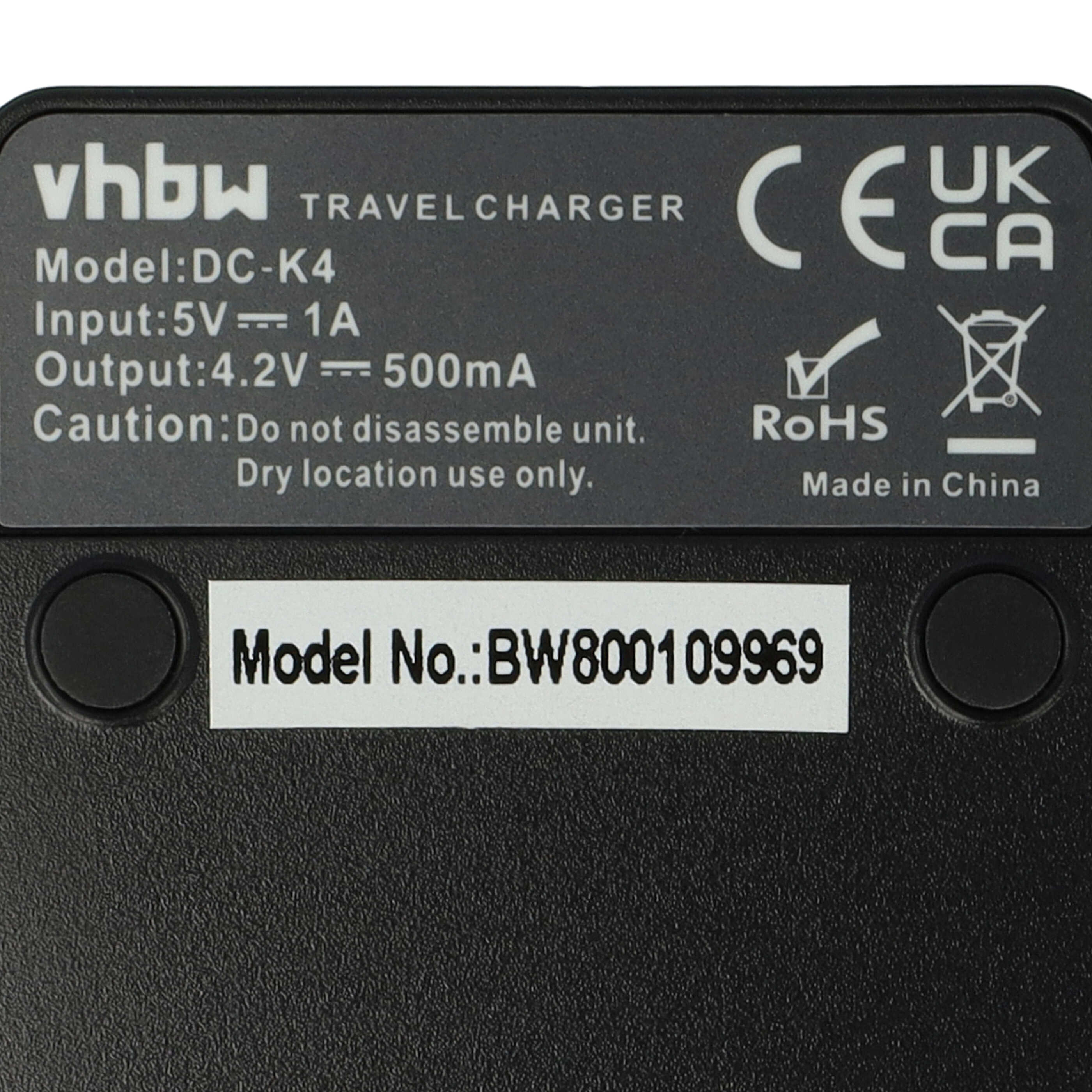 Battery Charger suitable for Samsung BP-70a Camera etc. - 0.5 A, 4.2 V