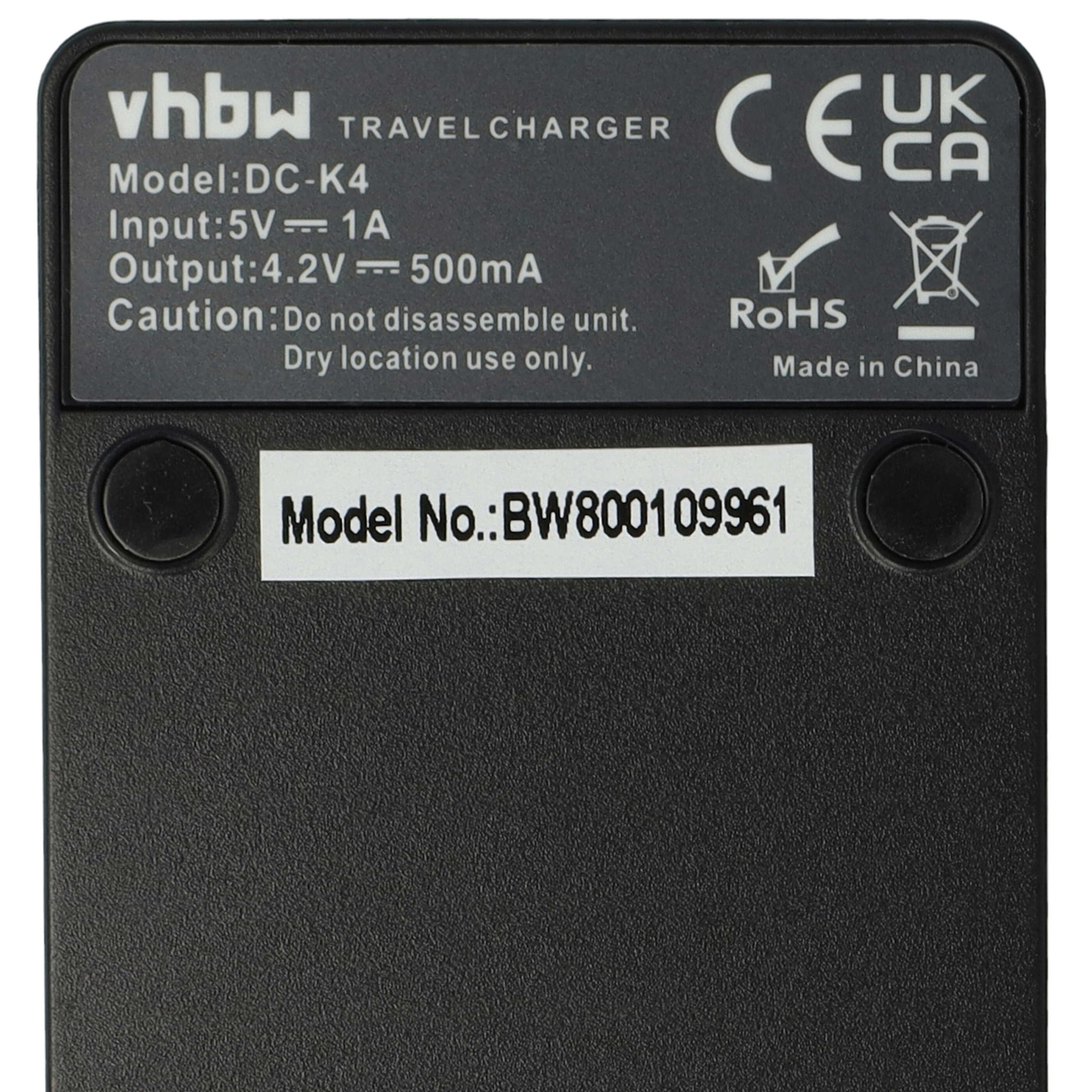 Akku Ladegerät passend für GZ-VX815 Kamera u.a. - 0,5 A, 4,2 V