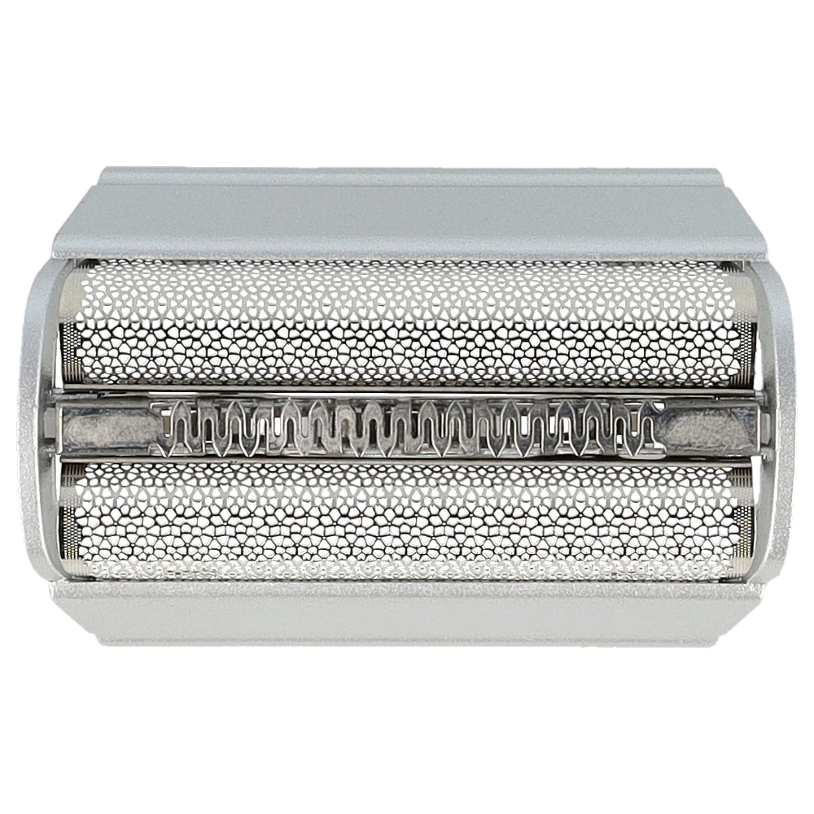Doble hoja de corte reemplaza Braun SB505, 31B, 31S para afeitadoras Braun - incl. marco, plata