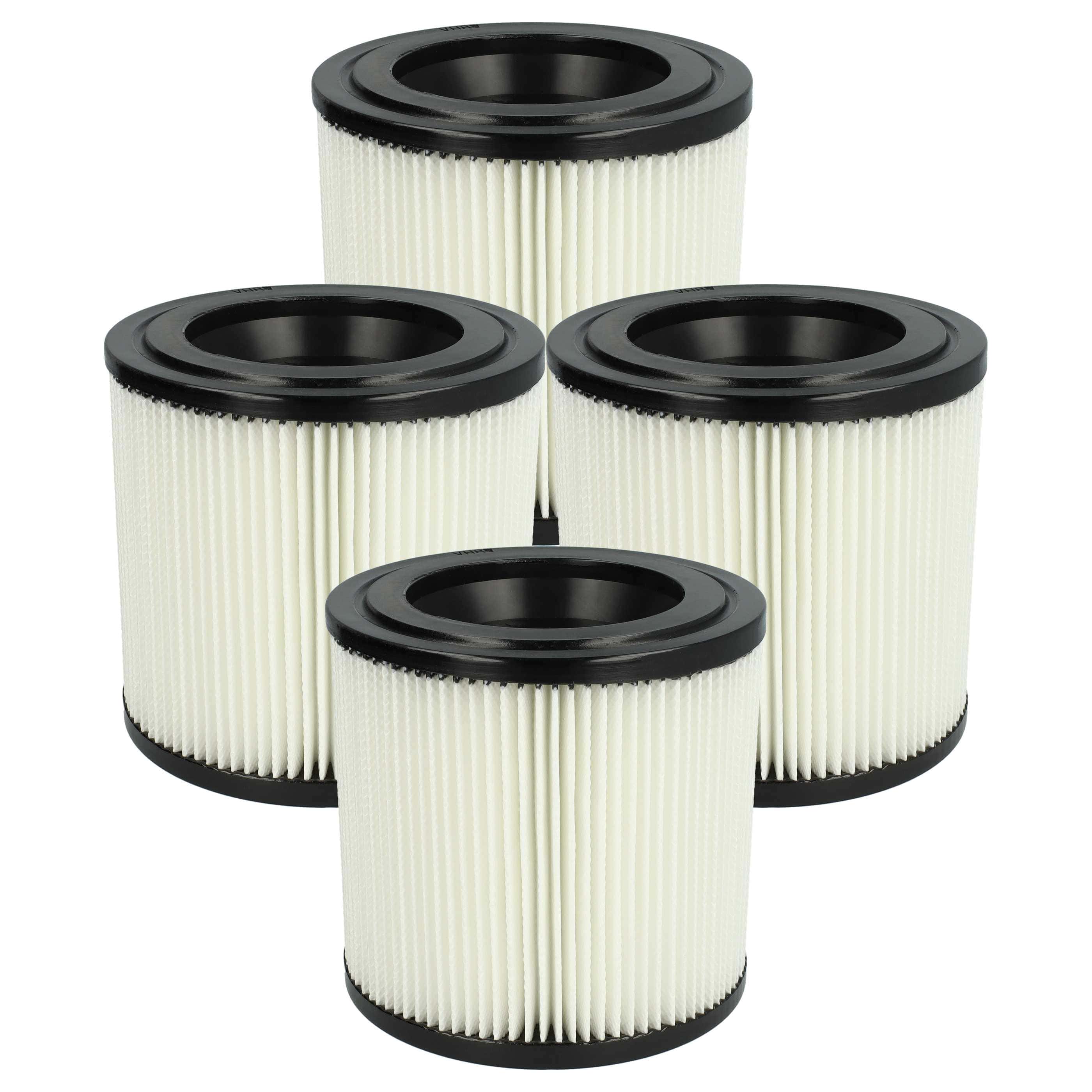 4x Filtro reemplaza Kärcher 2.889-219.0 para aspiradora Kärcher, negro / blanco