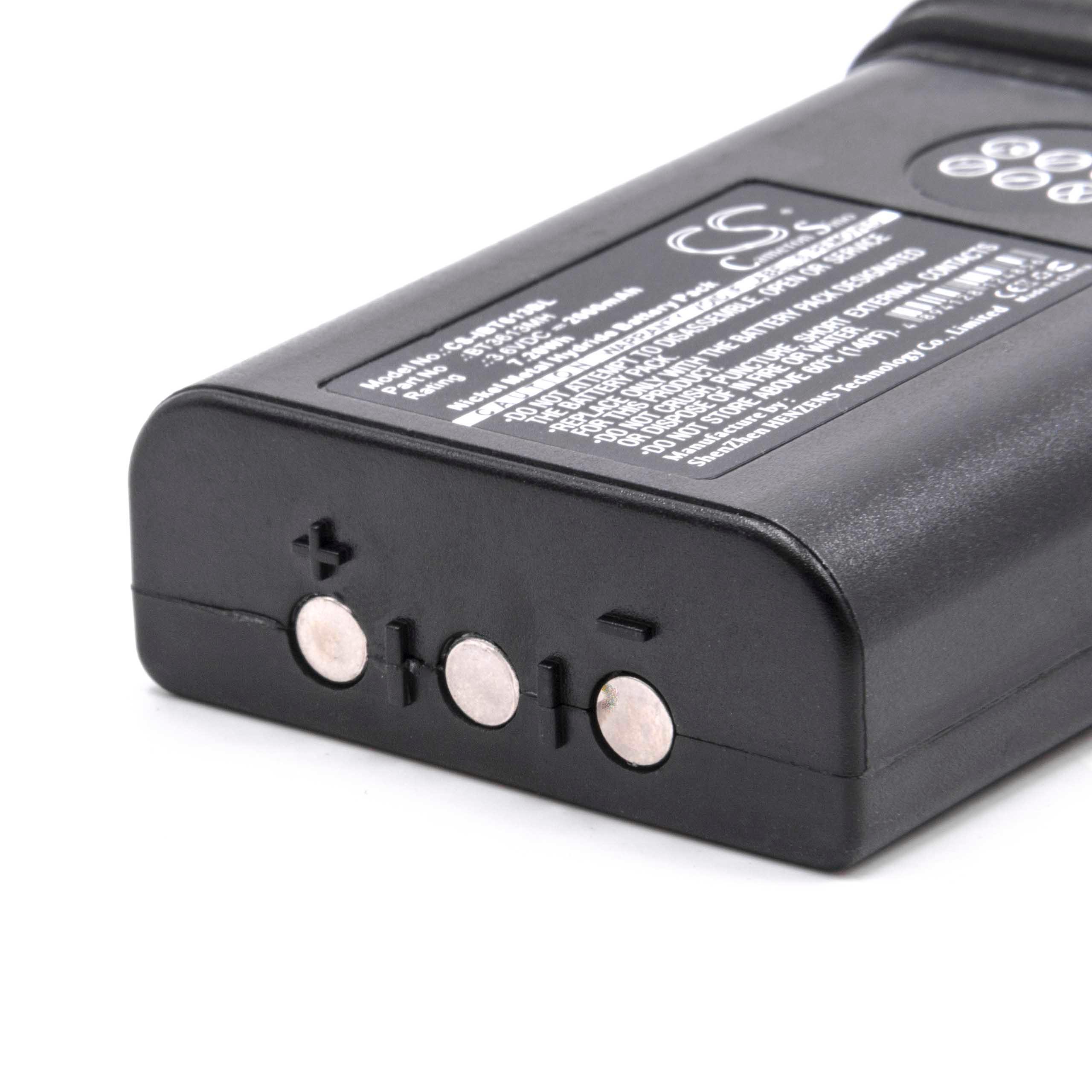Industrial Remote Control Battery Replacement for Itowa BT3613MH - 2000mAh 3.6V NiMH