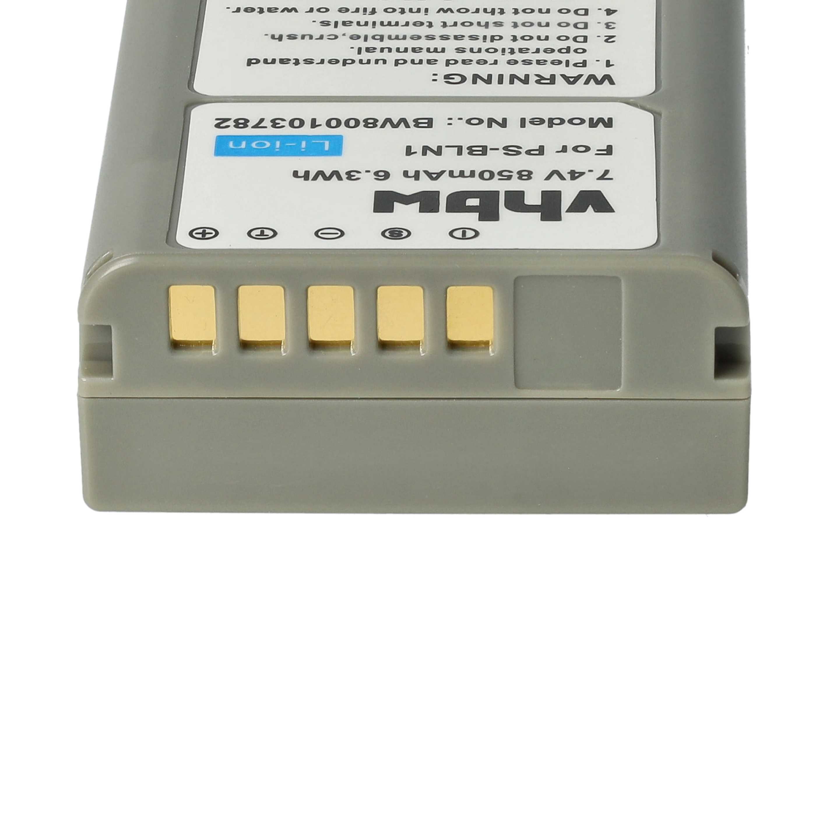 3x Battery replaces Olympus PS-BLN1 - 850mAh, 7.6V, Li-Ion with Info Chip