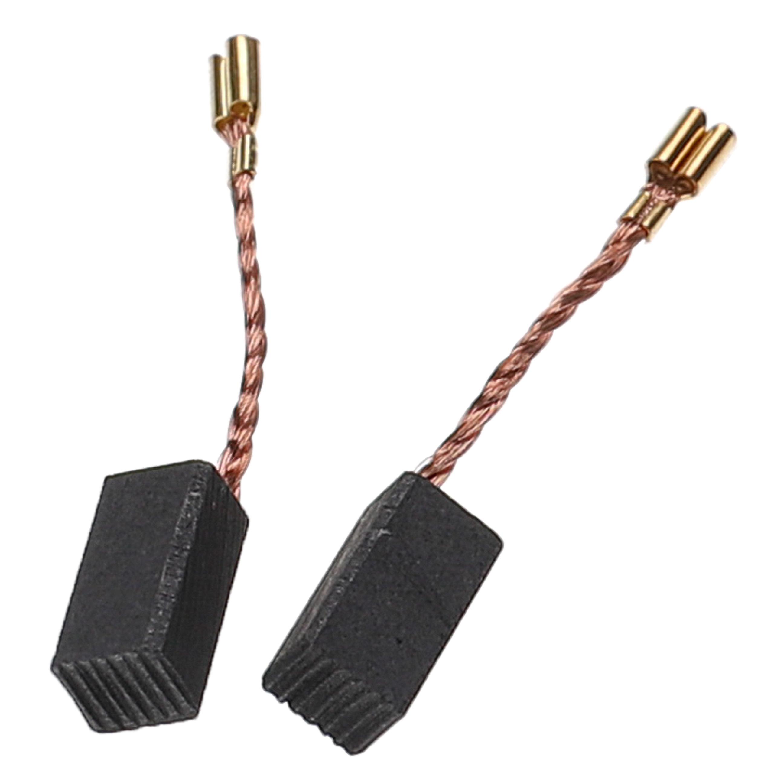 2 Balais Charbon 6.3x7.3x14 Mm - Compatible Hitachi 999-005 - Pour Outils électriques (perceuse, Meuleuse...)