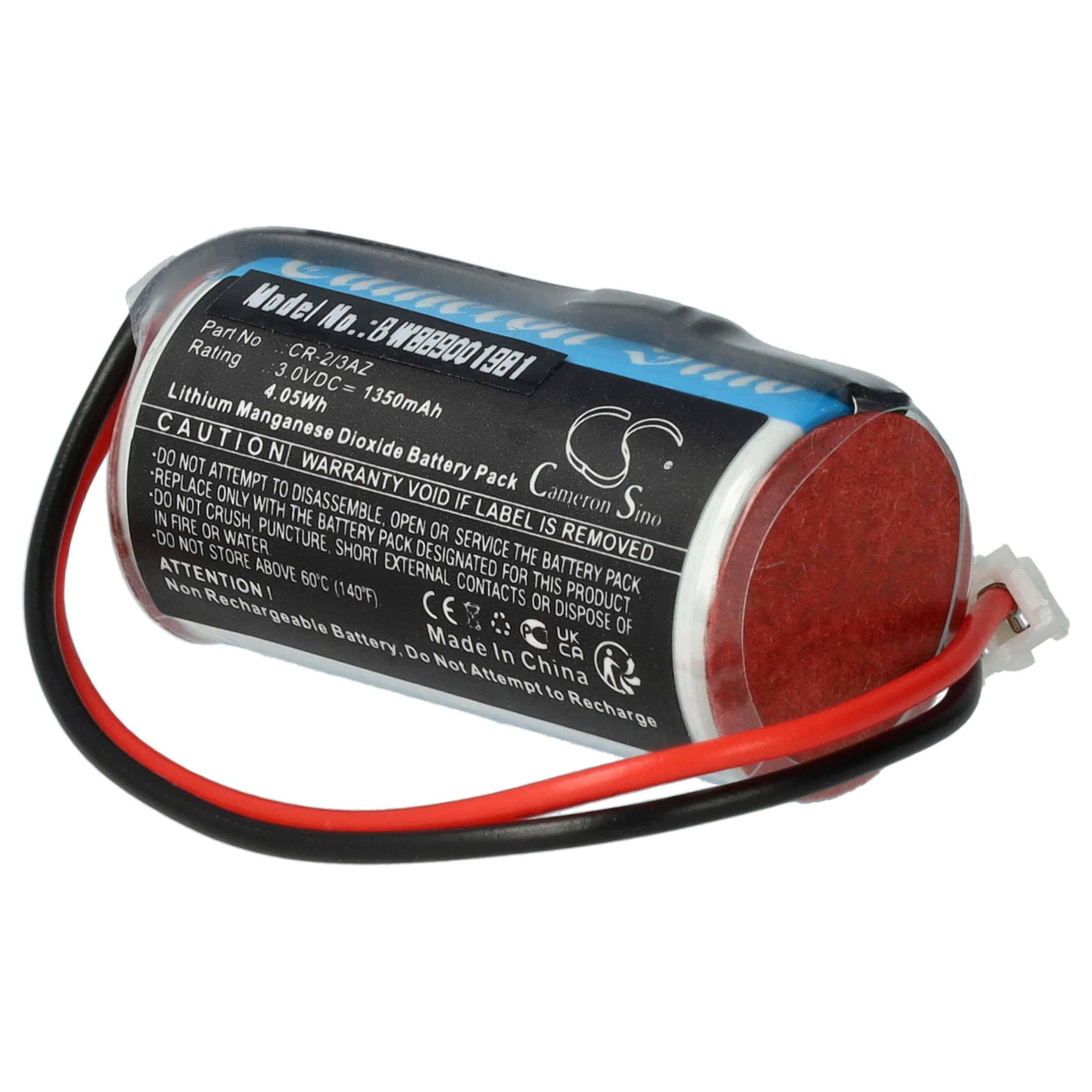 Alarmanlage-Batterie als Ersatz für Verisure CR-2/3AZ - 1350mAh 3V Li-MnO2