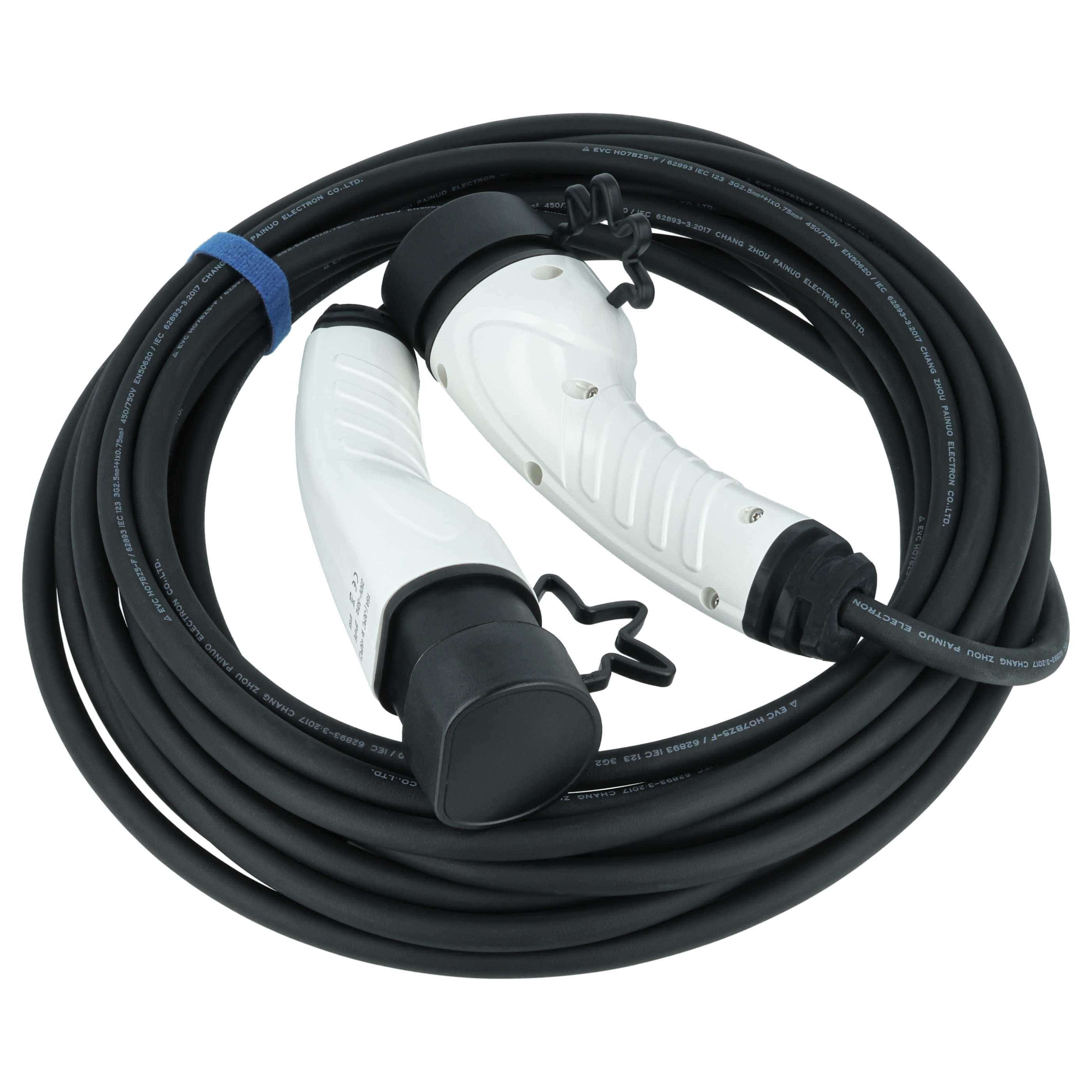 Charging Cable - Type 2 to Type 2 Cable, Single-Phase, 16 A, 3.5 kW, 10 m