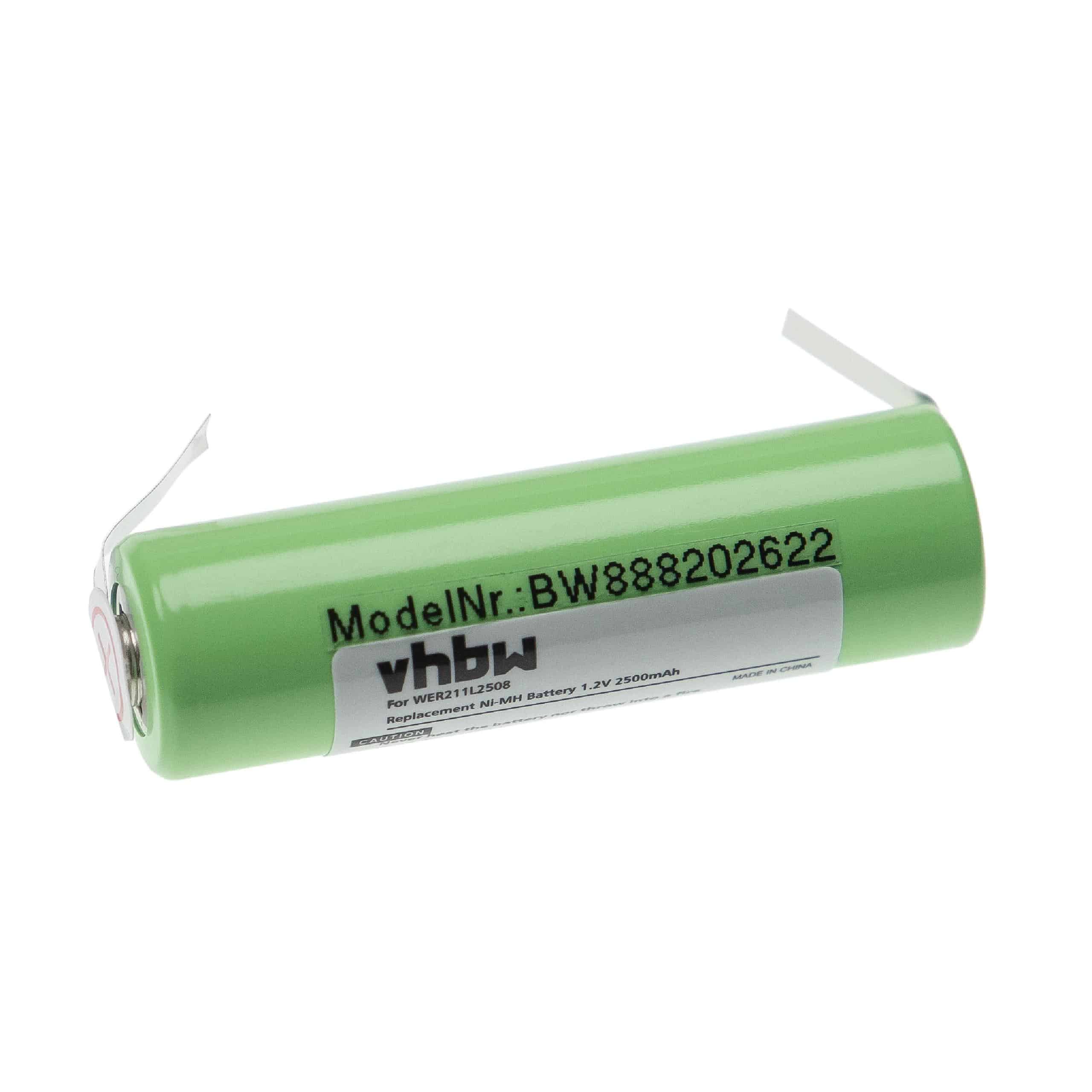 Batteria per rasoio sostituisce Panasonic WER211L2508 Panasonic - 2500mAh 1,2V NiMH