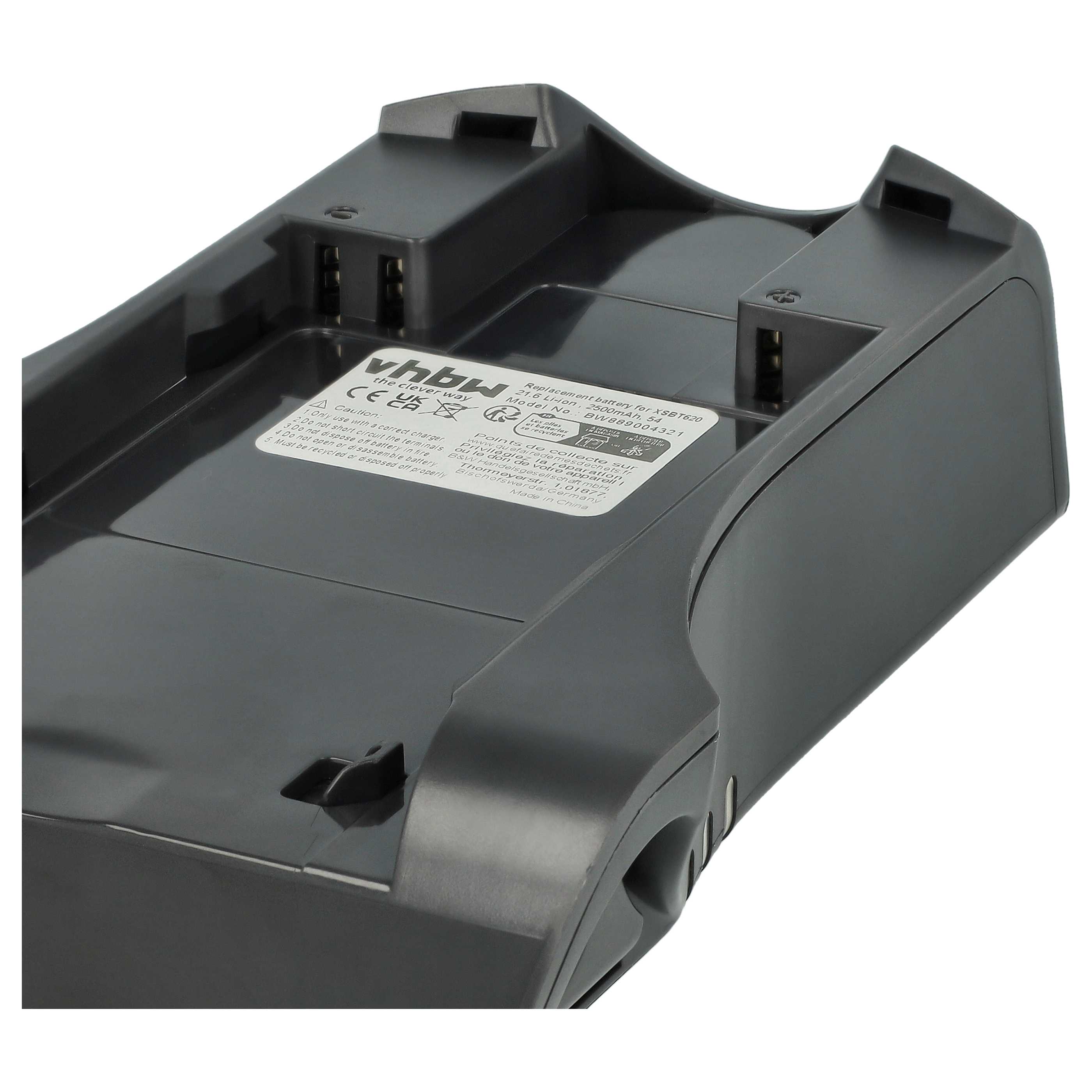 Battery replaces XSBT620 for Shark 2500mAh, 21.6V, Li-Ion